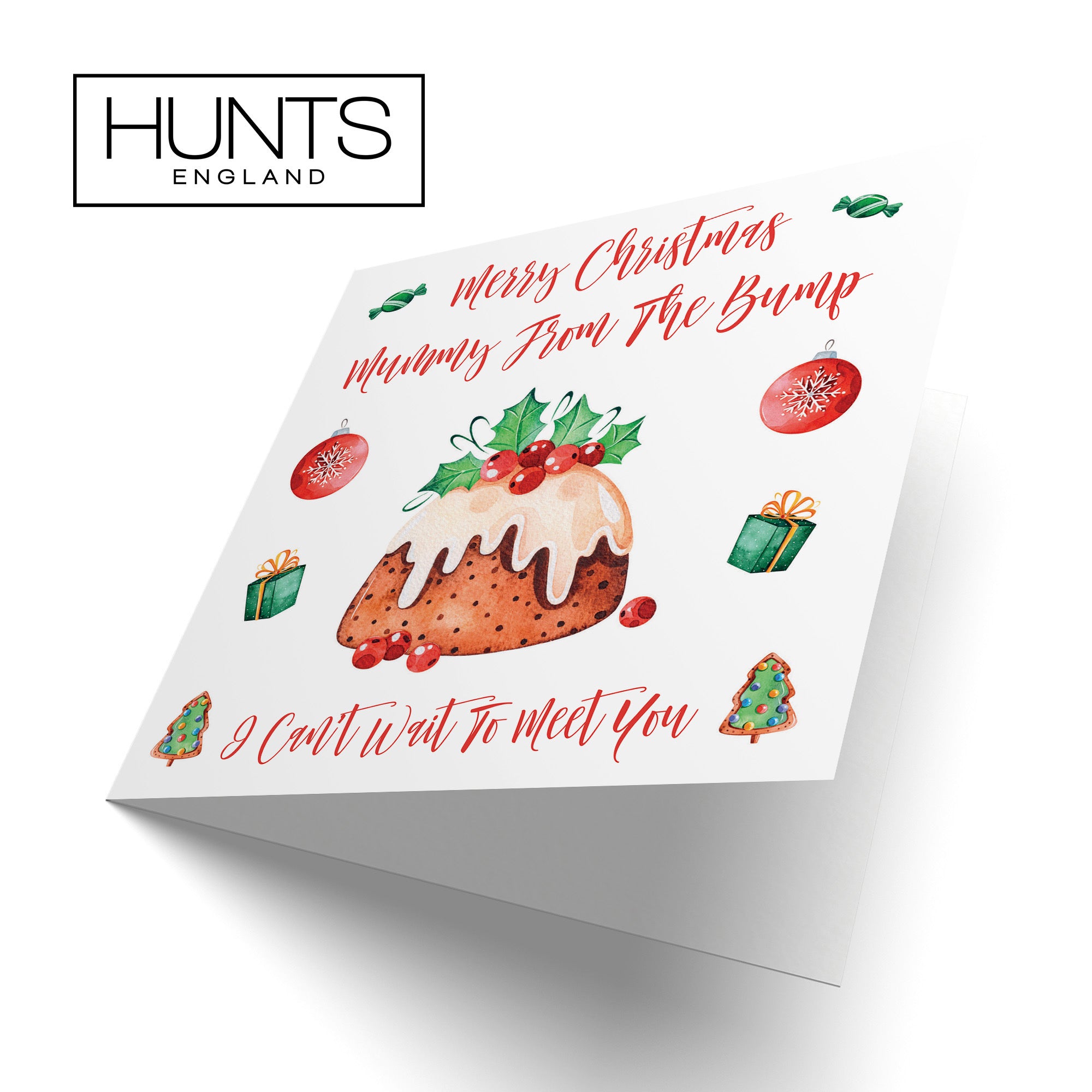 Mummy From The Bump Card Christmas Pudding - Default Title (TH02936)