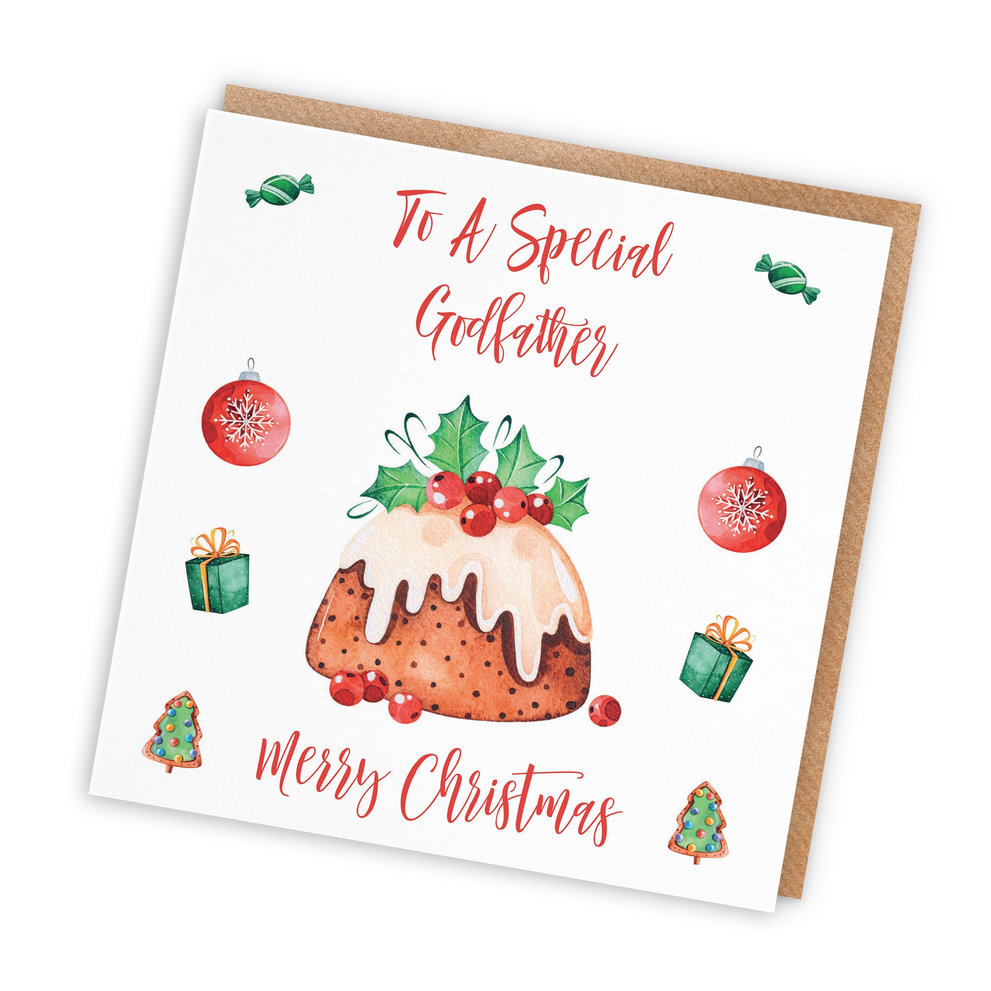 Godfather Card Christmas Pudding - Default Title (TH02940)