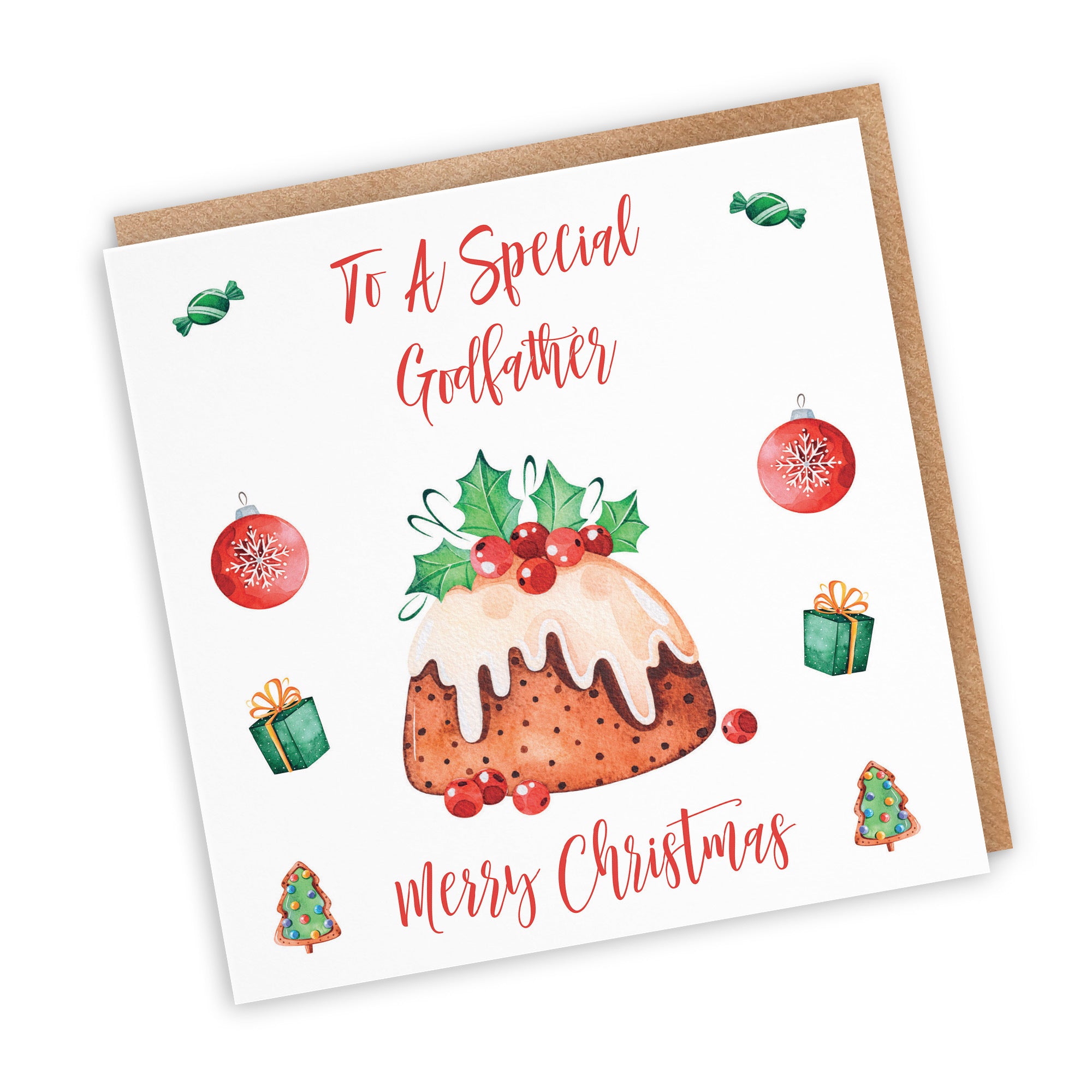 Godfather Card Christmas Pudding - Default Title (TH02940)