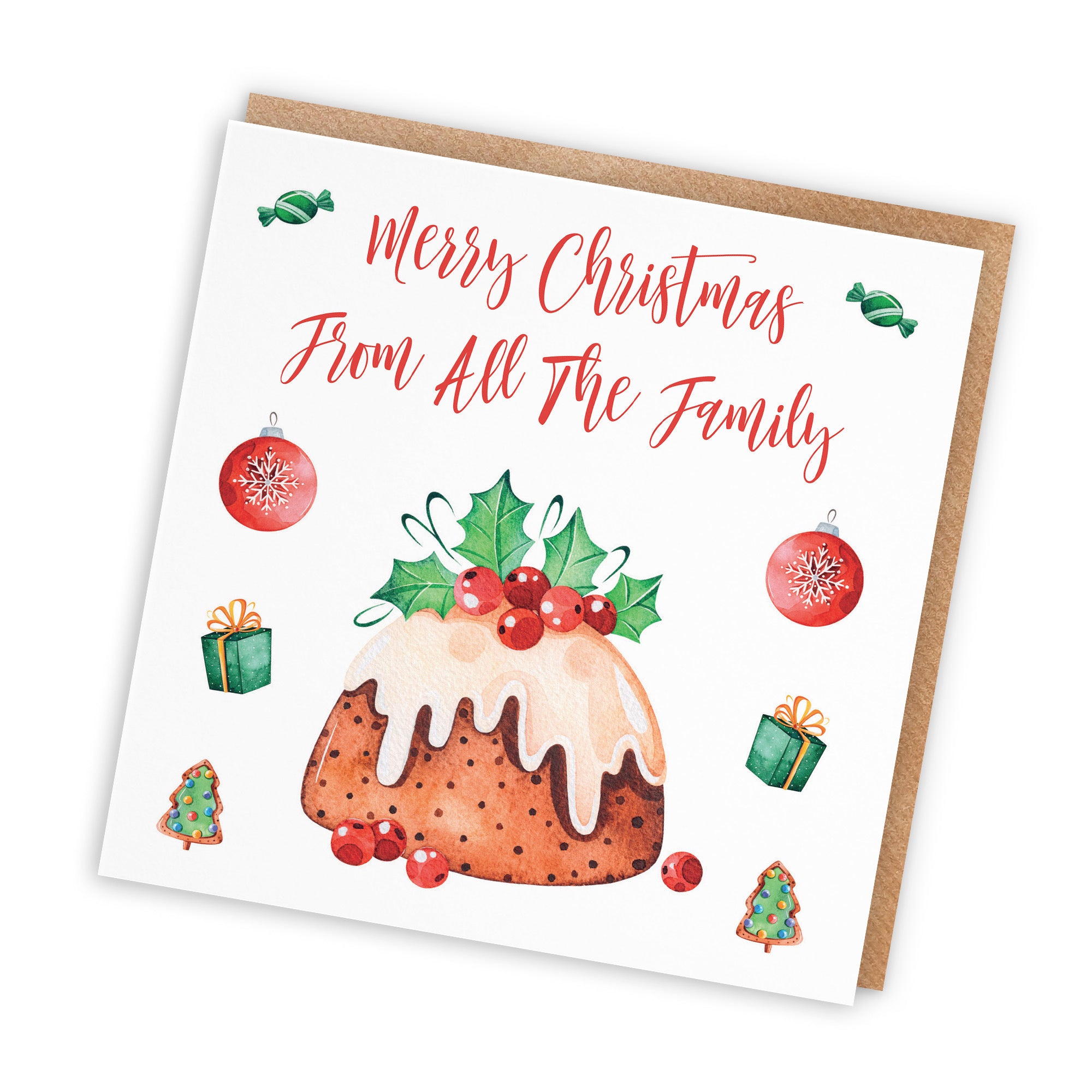 From All The Family Card Christmas Pudding - Default Title (TH02941)