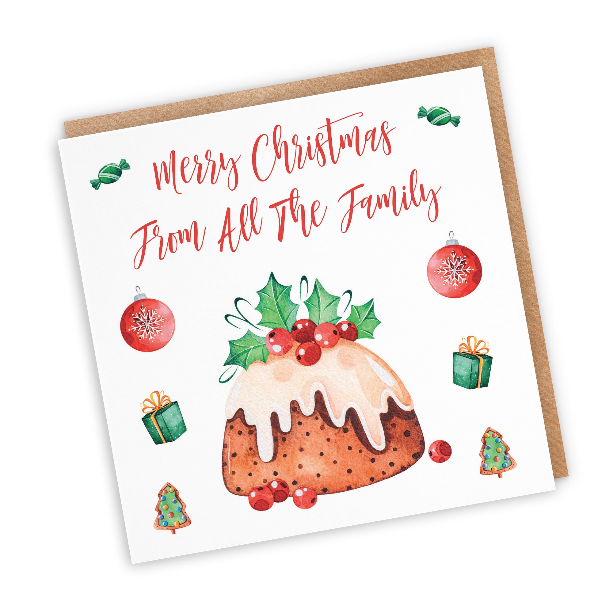 From All The Family Card Christmas Pudding - Default Title (TH02941)