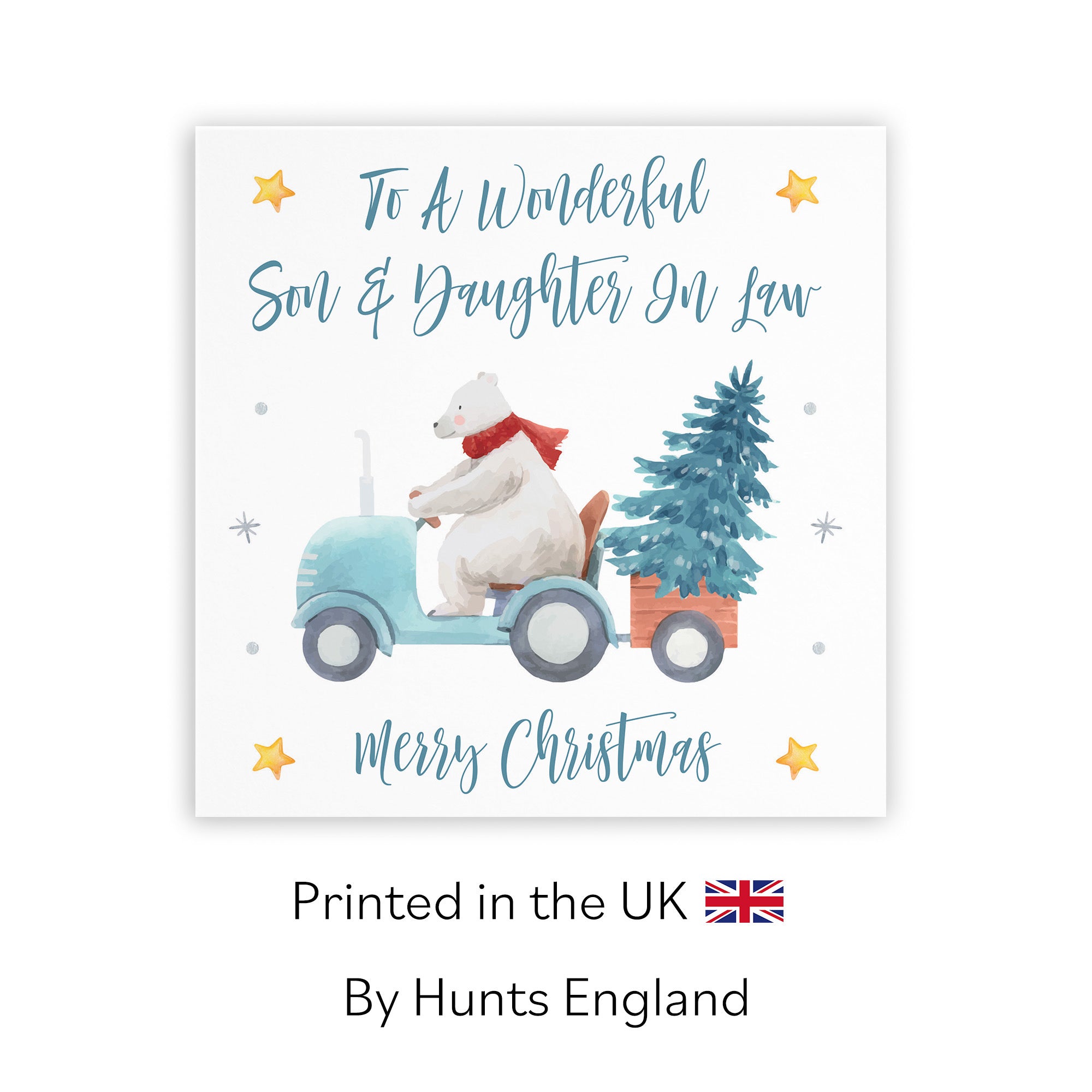 Son And Daughter In Law Christmas Card Polar Bear - Default Title (TH02942)