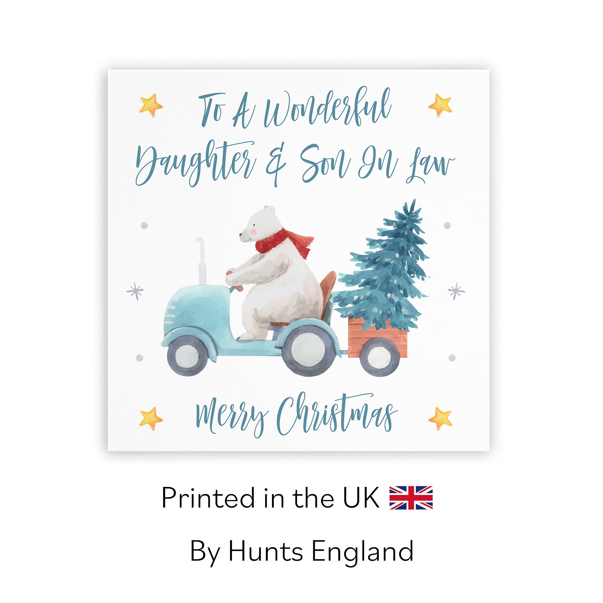 Daughter And Son In Law Christmas Card Polar Bear - Default Title (TH02943)