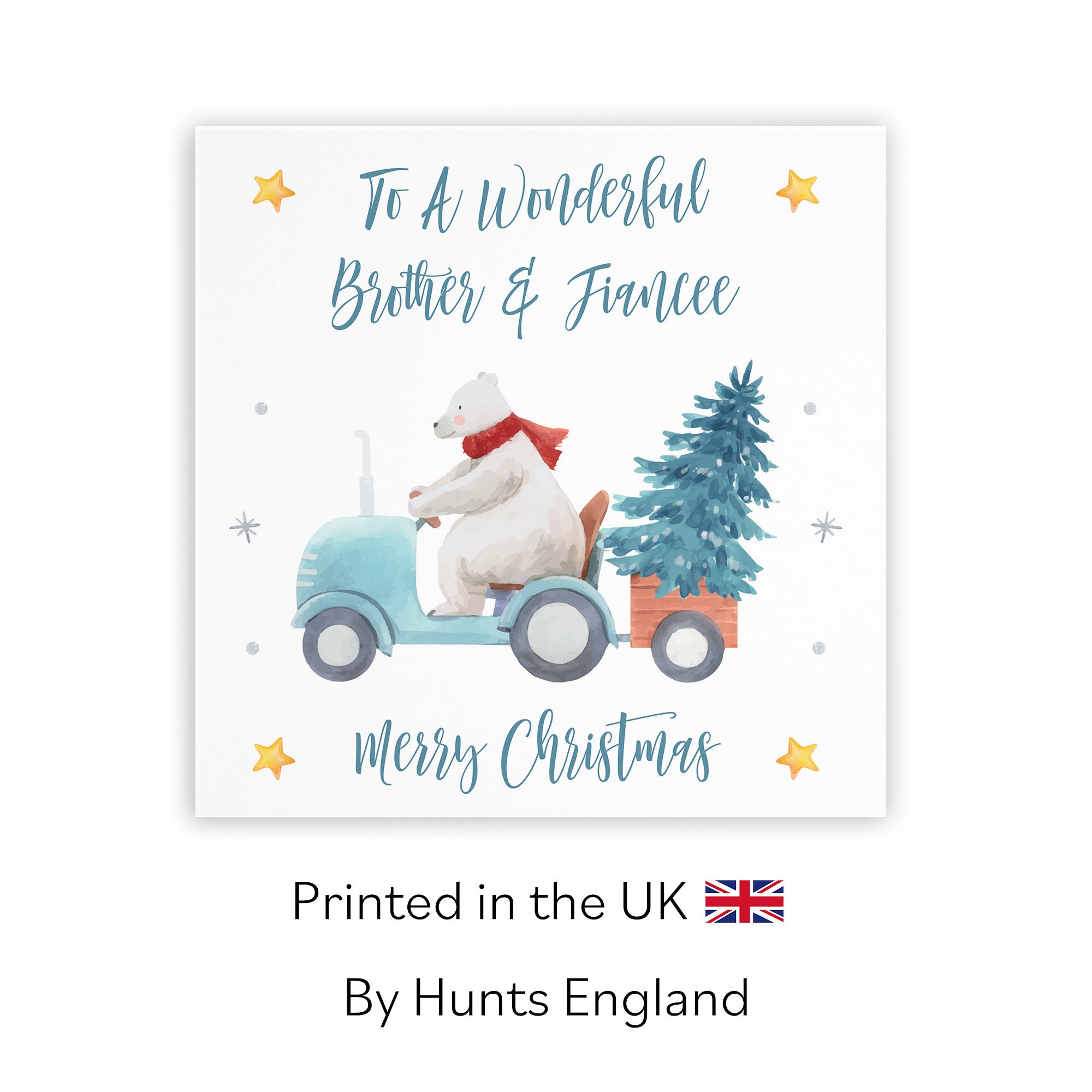 Brother And Fiancee Christmas Card Polar Bear - Default Title (TH02948)