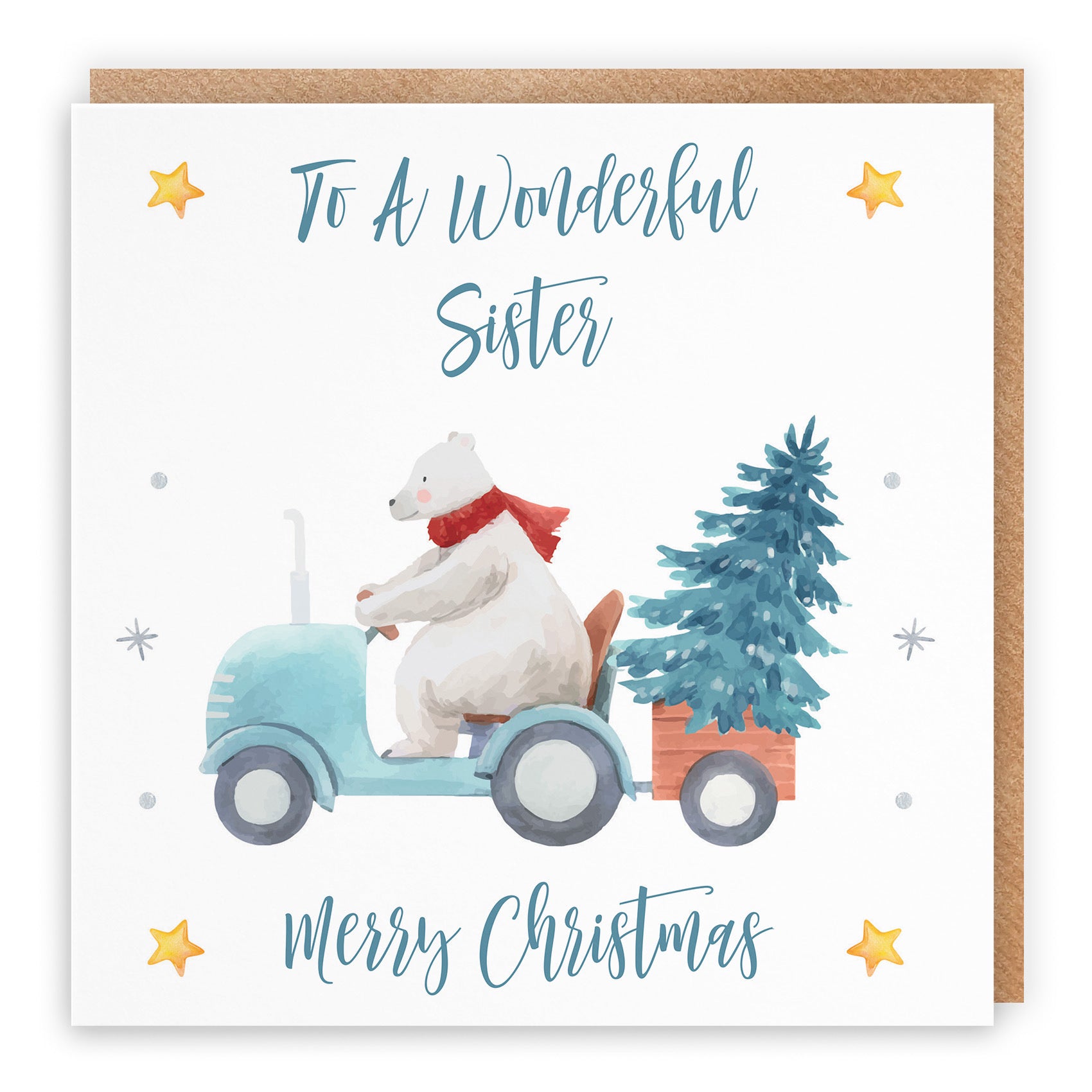 Sister Christmas Card Polar Bear - Default Title (TH02953)