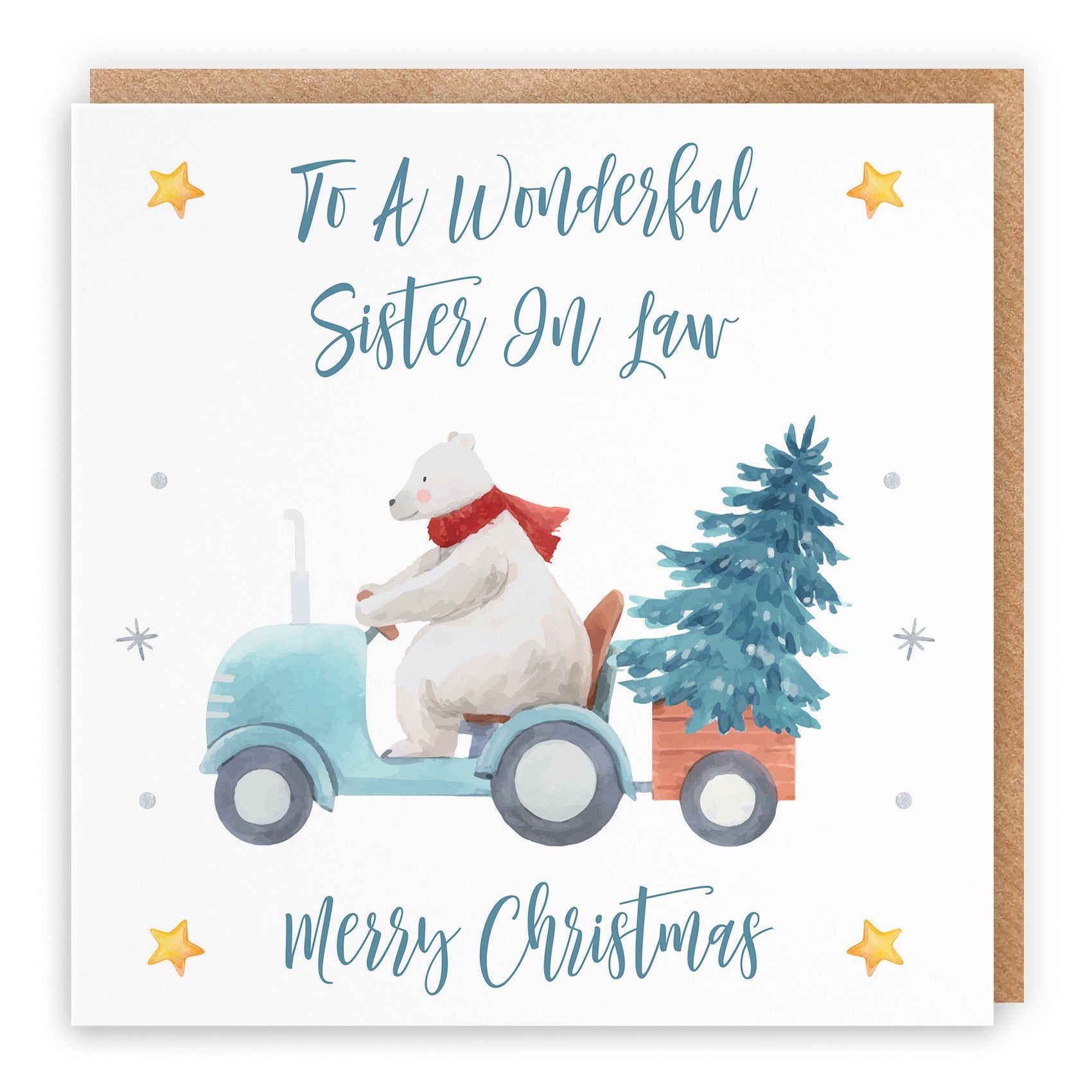 Sister In Law Christmas Card Polar Bear - Default Title (TH02954)