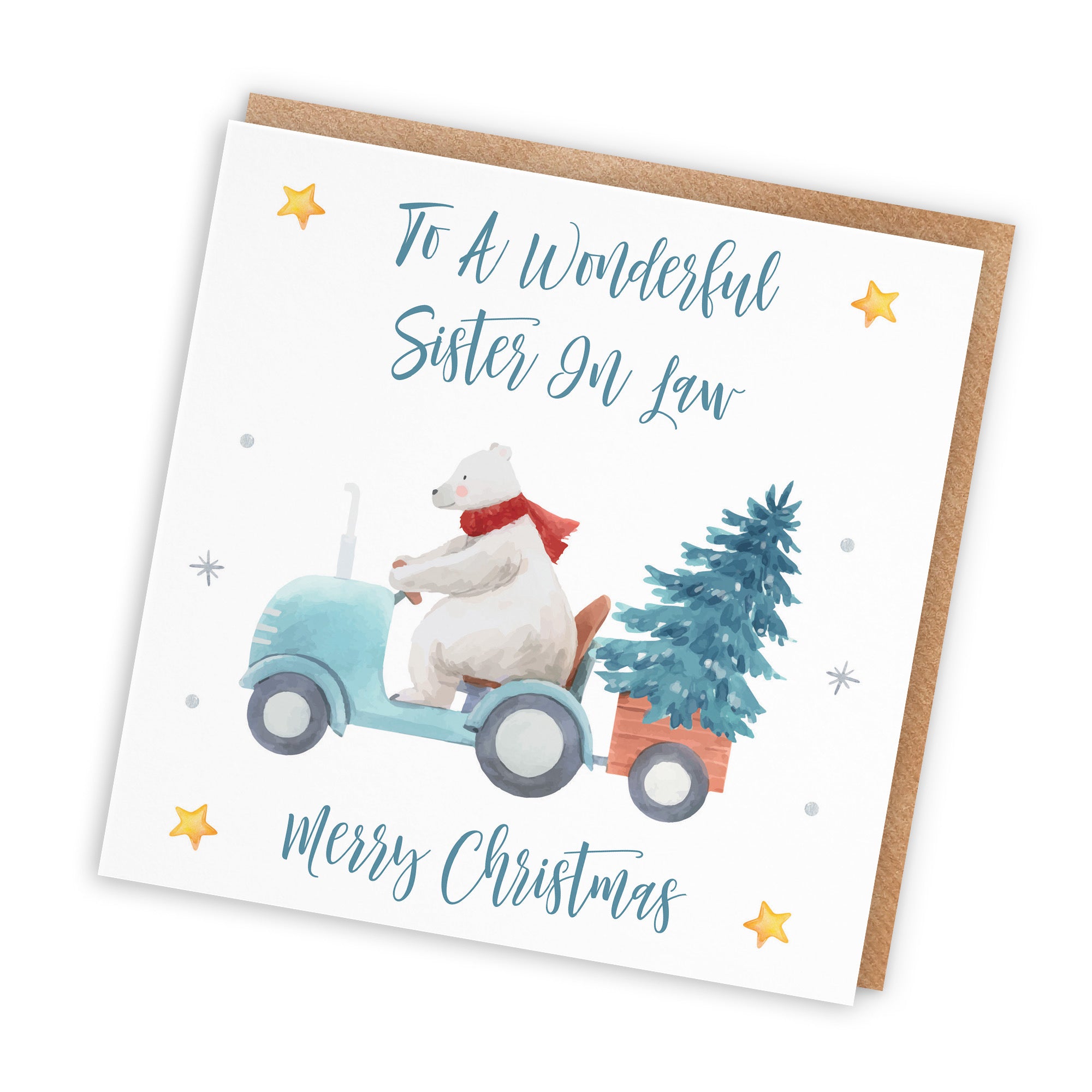 Sister In Law Christmas Card Polar Bear - Default Title (TH02954)