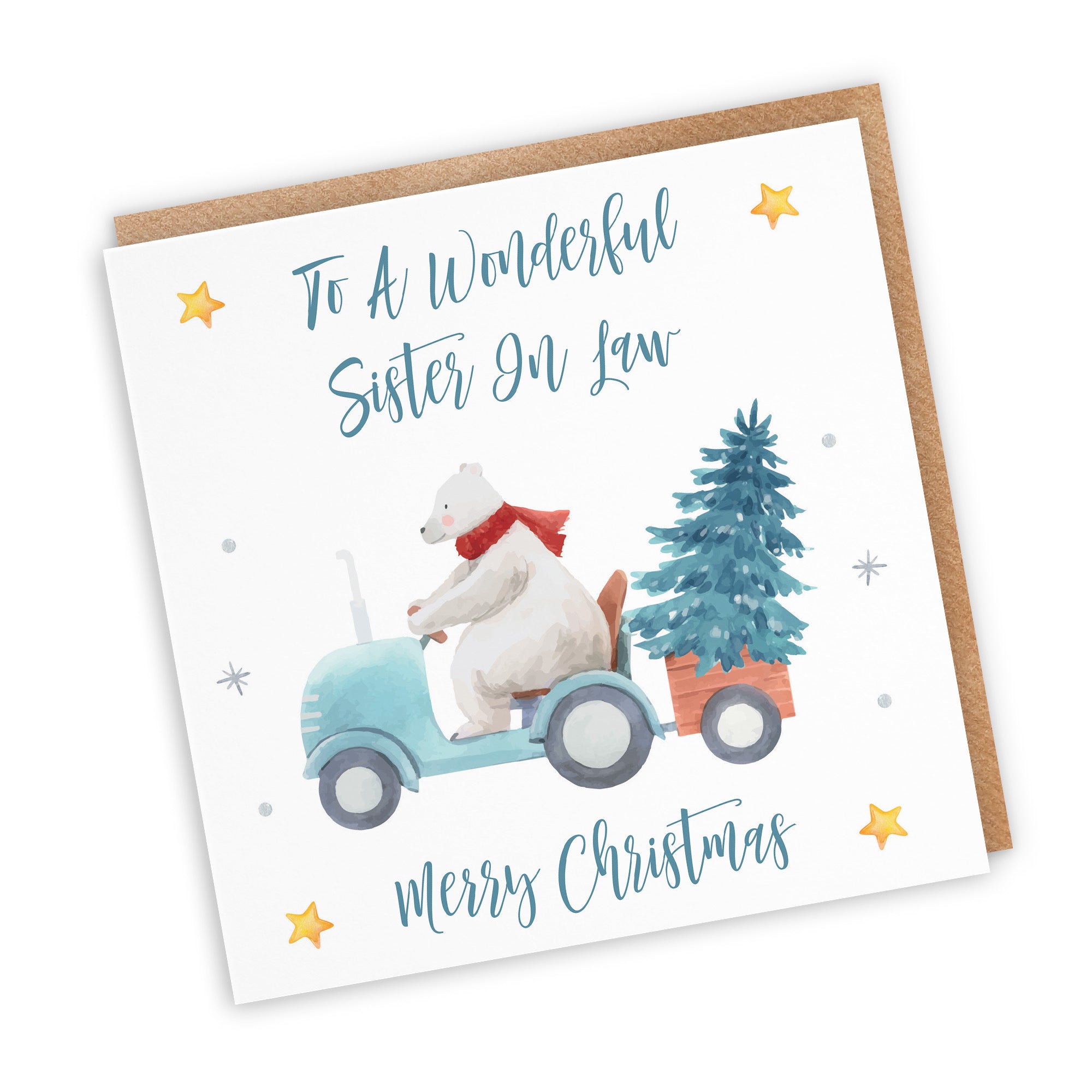 Sister In Law Christmas Card Polar Bear - Default Title (TH02954)
