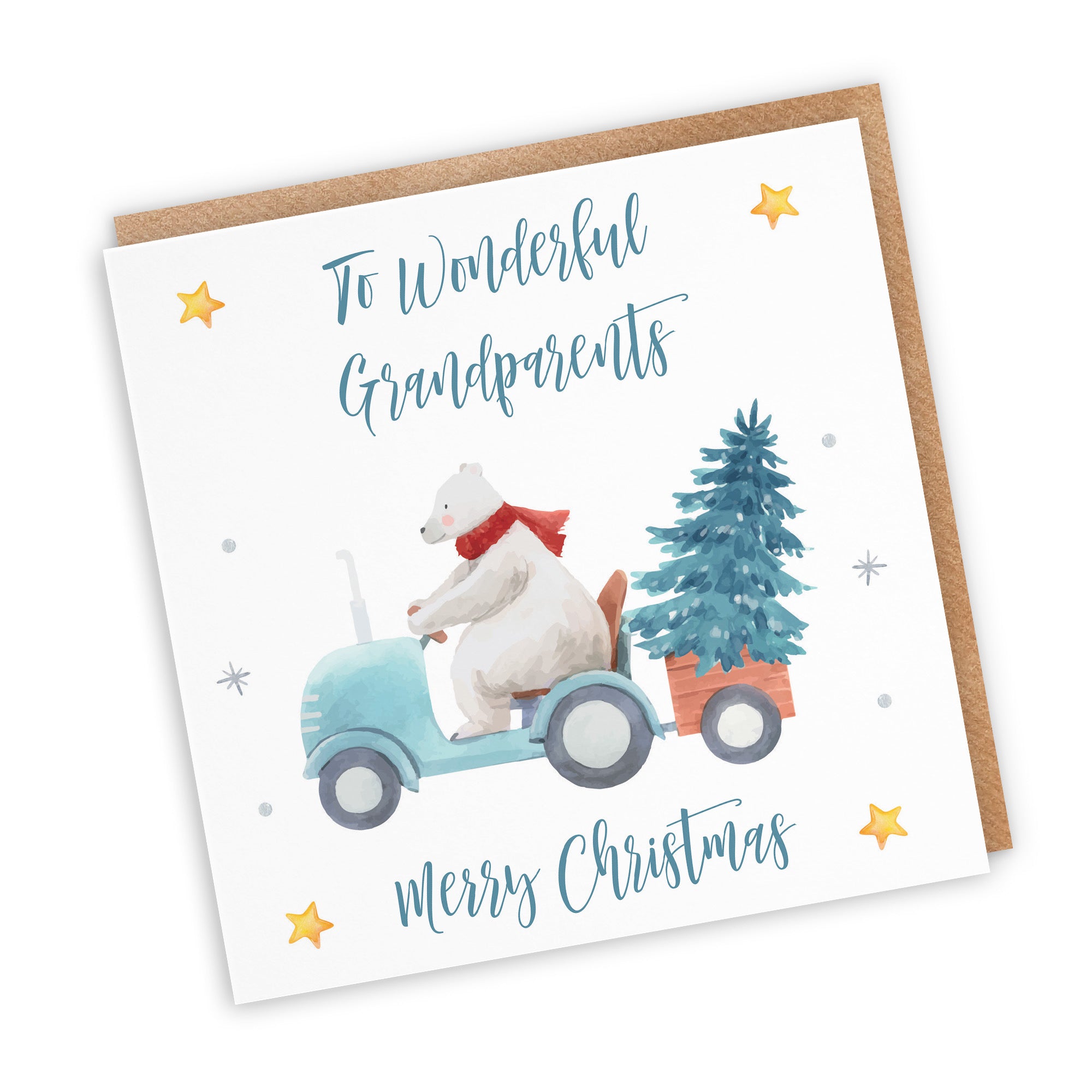 Grandparents Christmas Card Polar Bear - Default Title (TH02956)