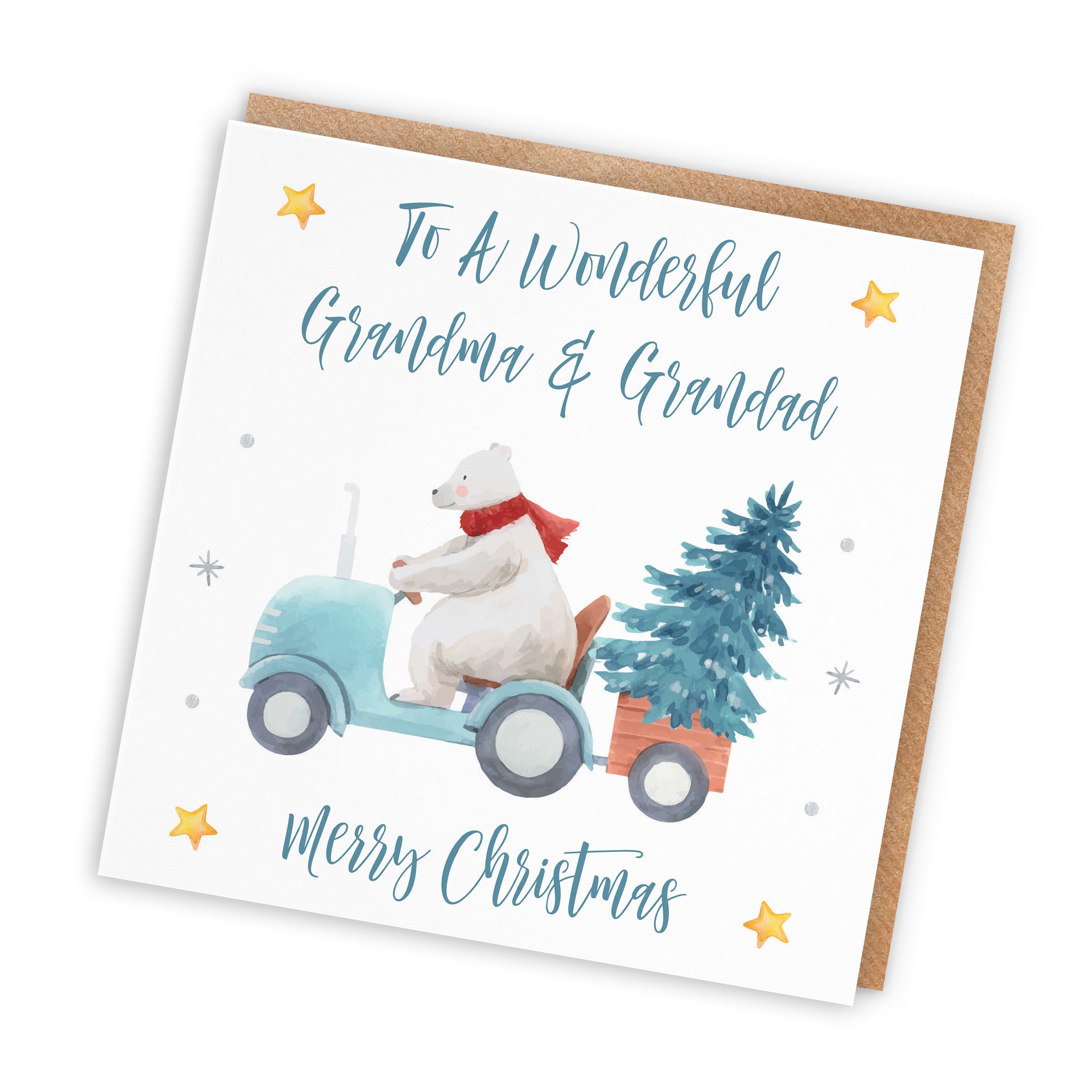 Grandma And Grandad Christmas Card Polar Bear - Default Title (TH02957)