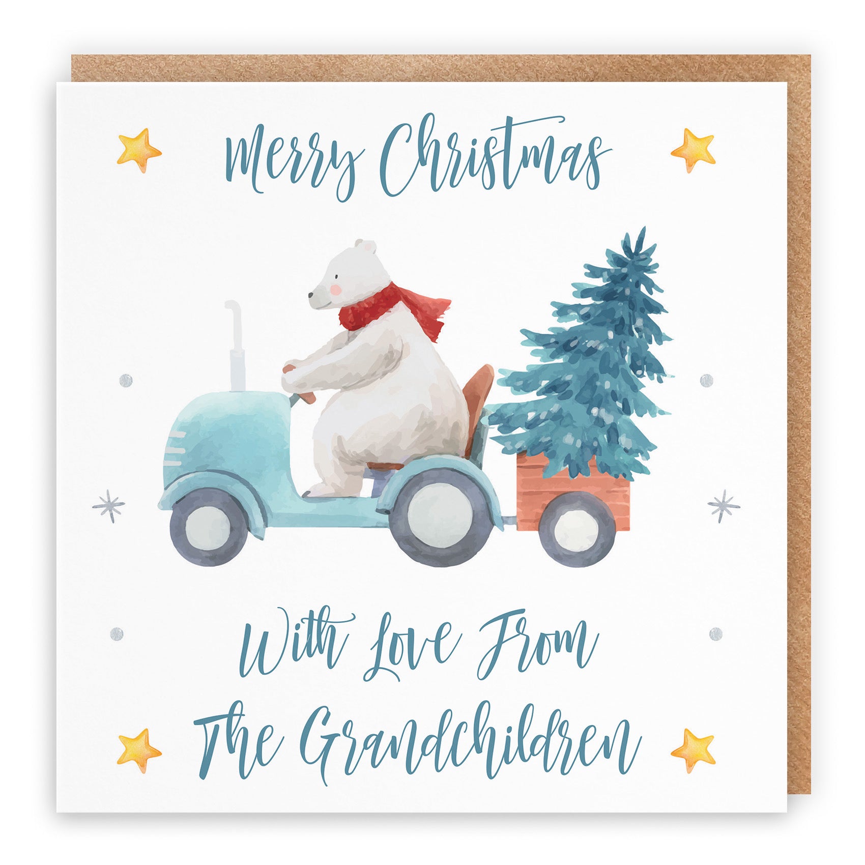 From Grandchildren Christmas Card Polar Bear - Default Title (TH02959)