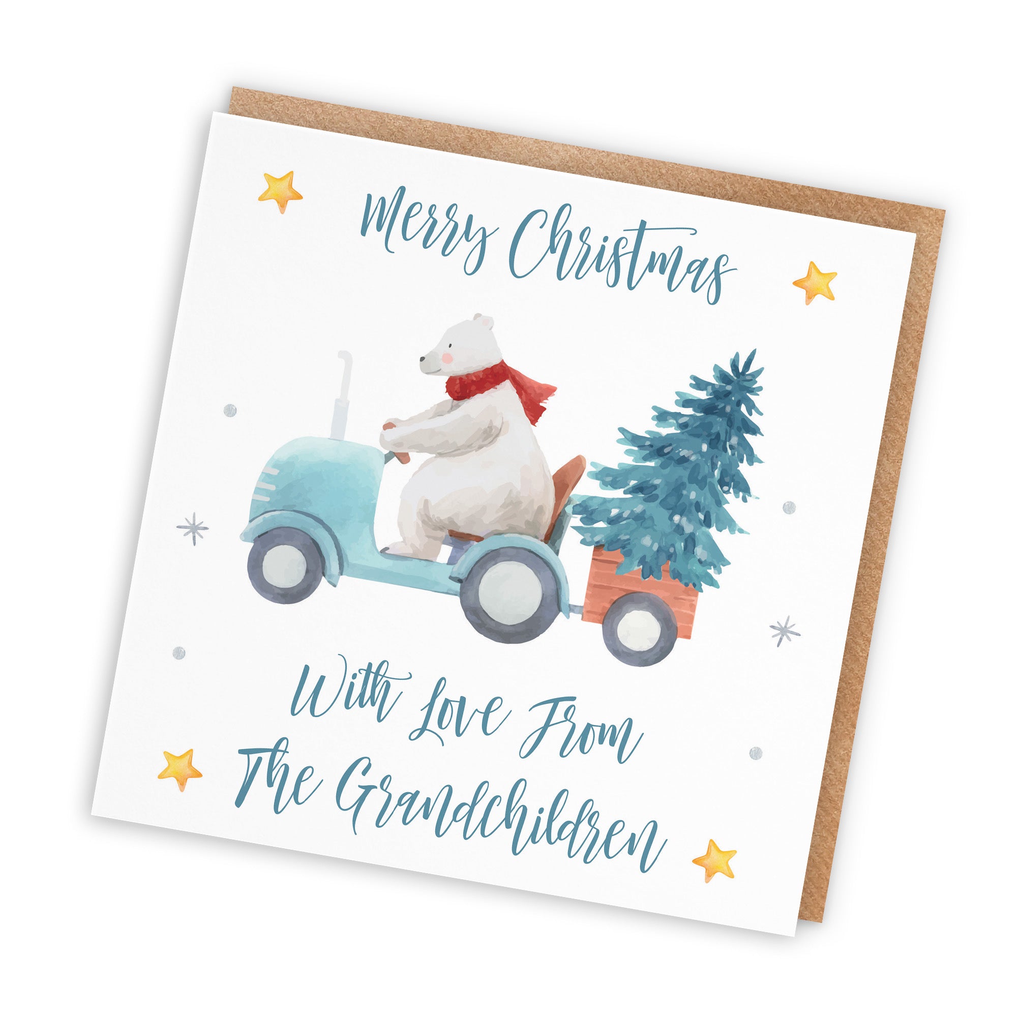 From Grandchildren Christmas Card Polar Bear - Default Title (TH02959)