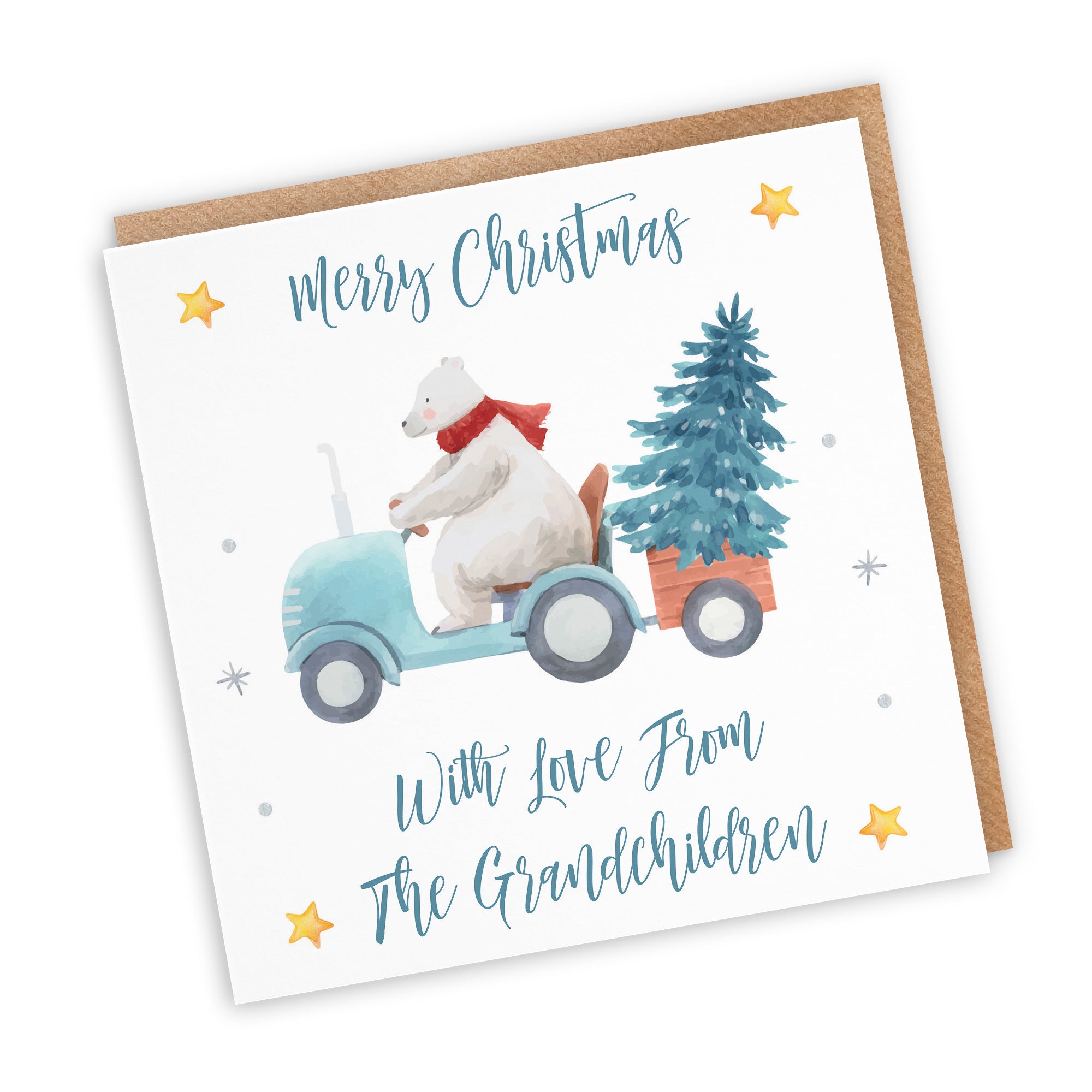 From Grandchildren Christmas Card Polar Bear - Default Title (TH02959)