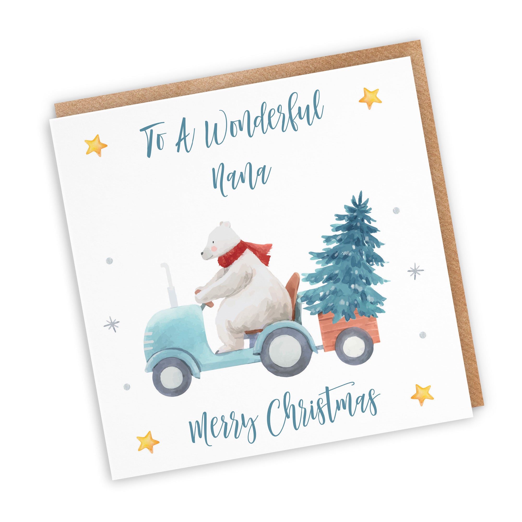Nana Christmas Card Polar Bear - Default Title (TH02961)