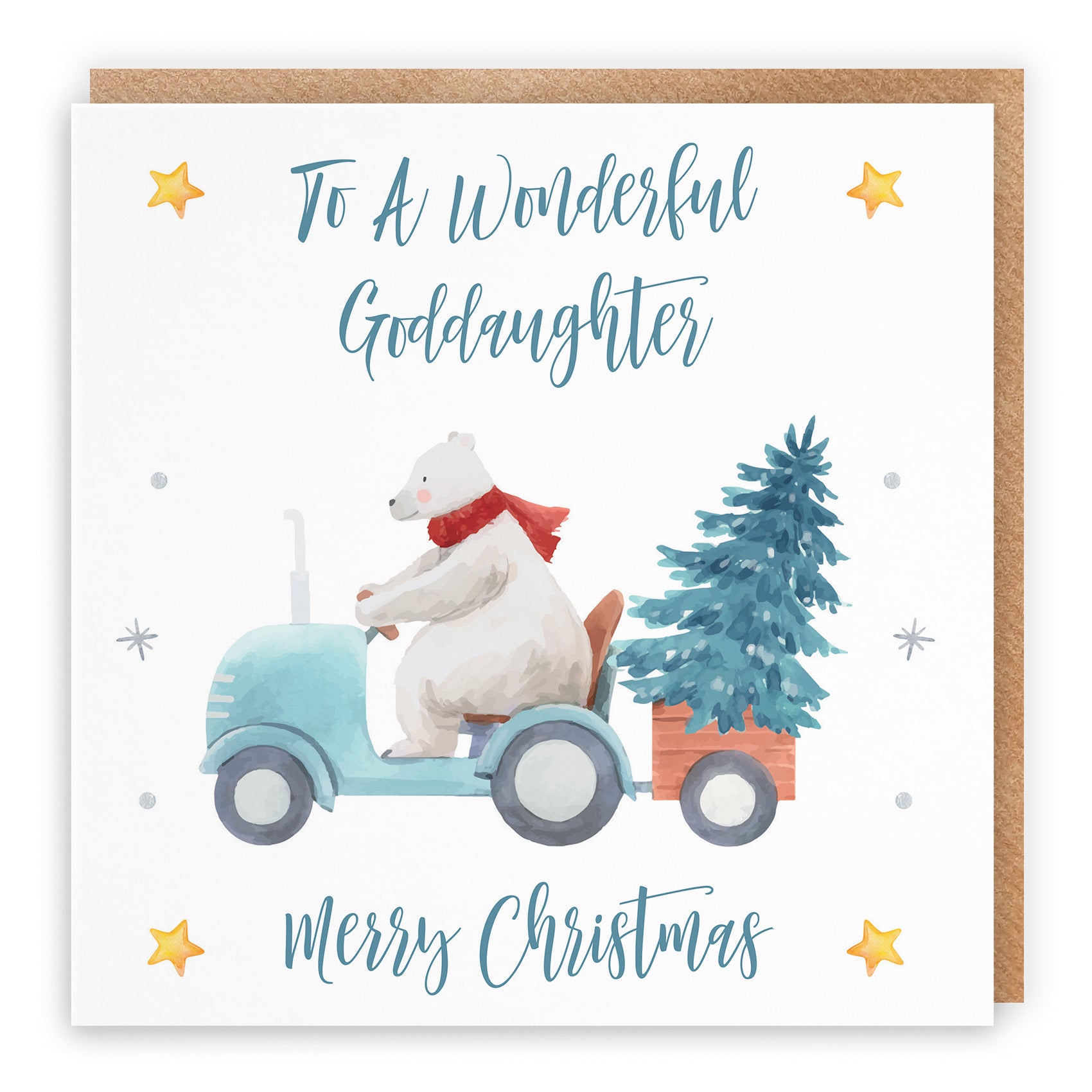 Goddaughter Christmas Card Polar Bear - Default Title (TH02969)
