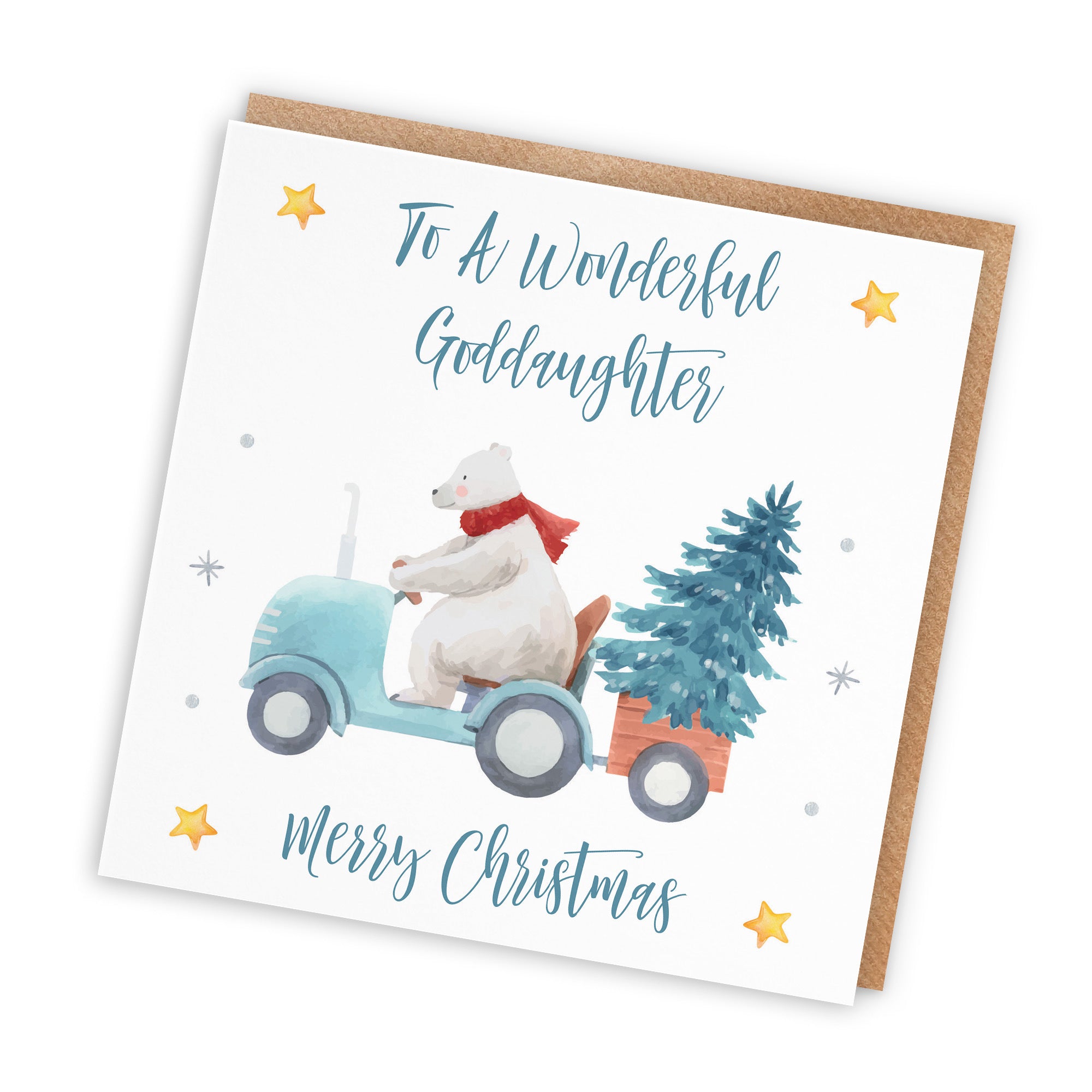 Goddaughter Christmas Card Polar Bear - Default Title (TH02969)