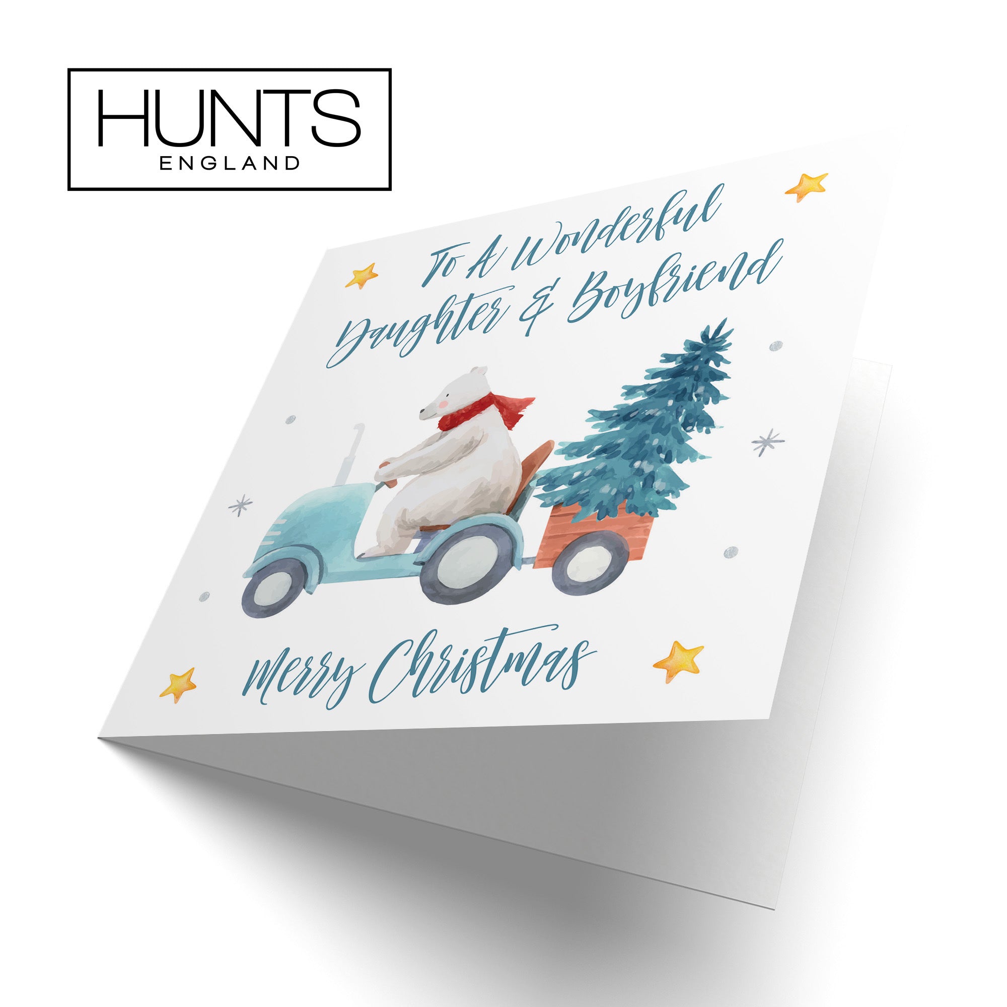 Daughter And Boyfriend Christmas Card Polar Bear - Default Title (TH02972)