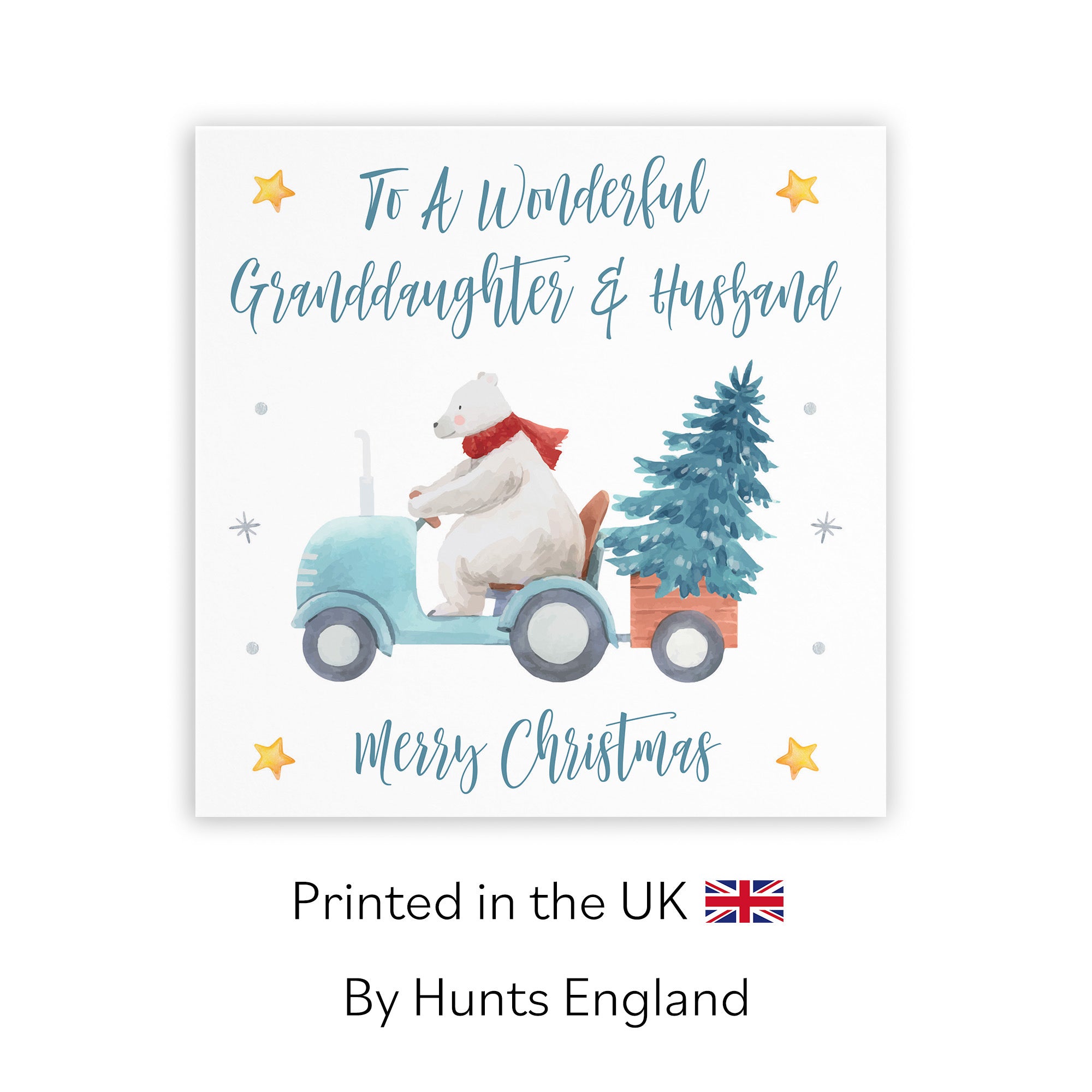 Granddaughter And Husband Christmas Card Polar Bear - Default Title (TH02976)