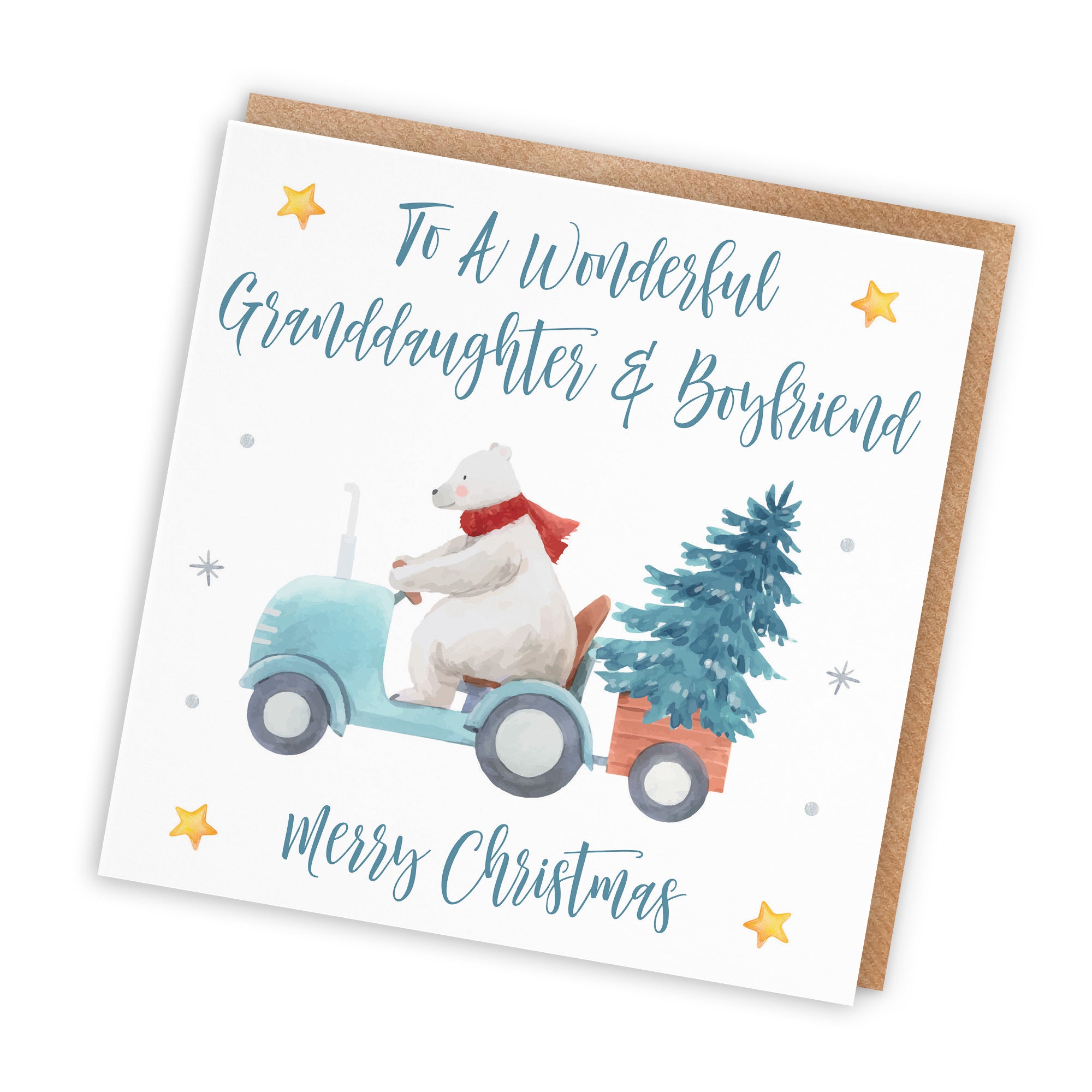 Granddaughter And Boyfriend Christmas Card Polar Bear - Default Title (TH02979)
