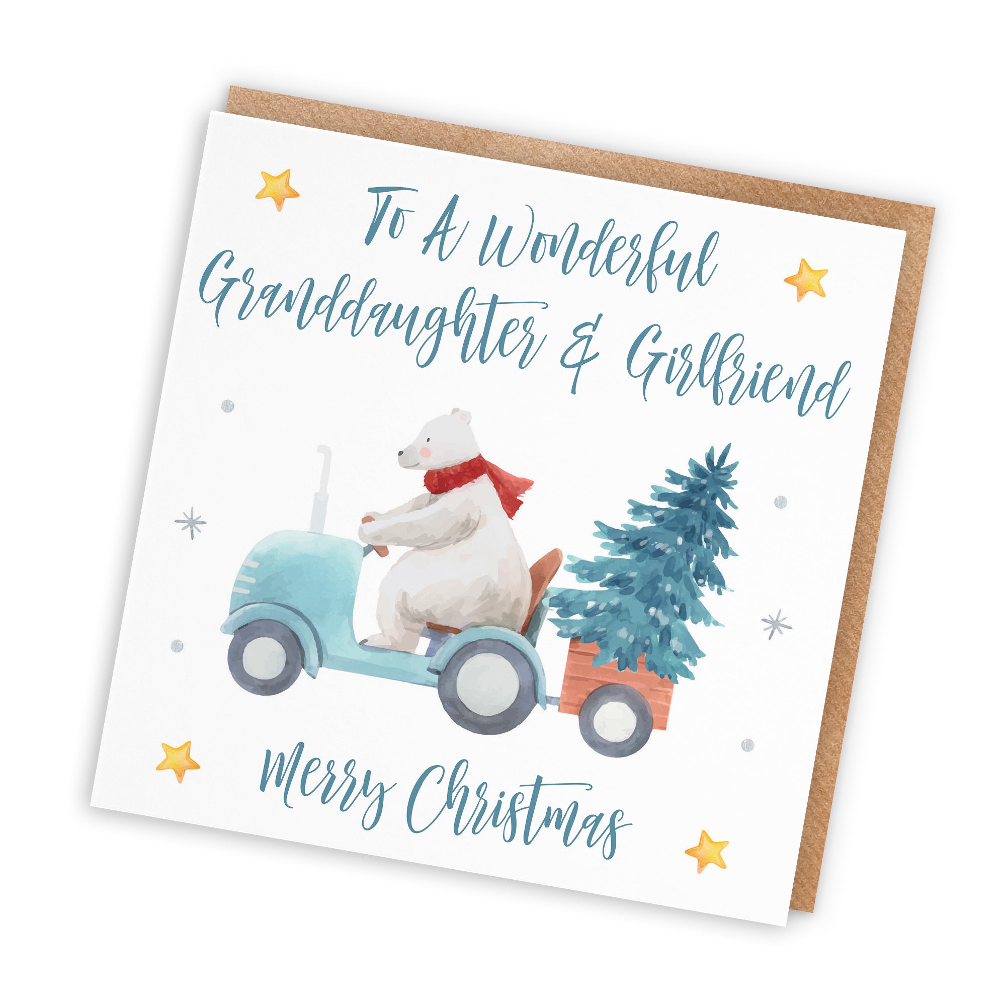 Granddaughter And Girlfriend Christmas Card Polar Bear - Default Title (TH02980)