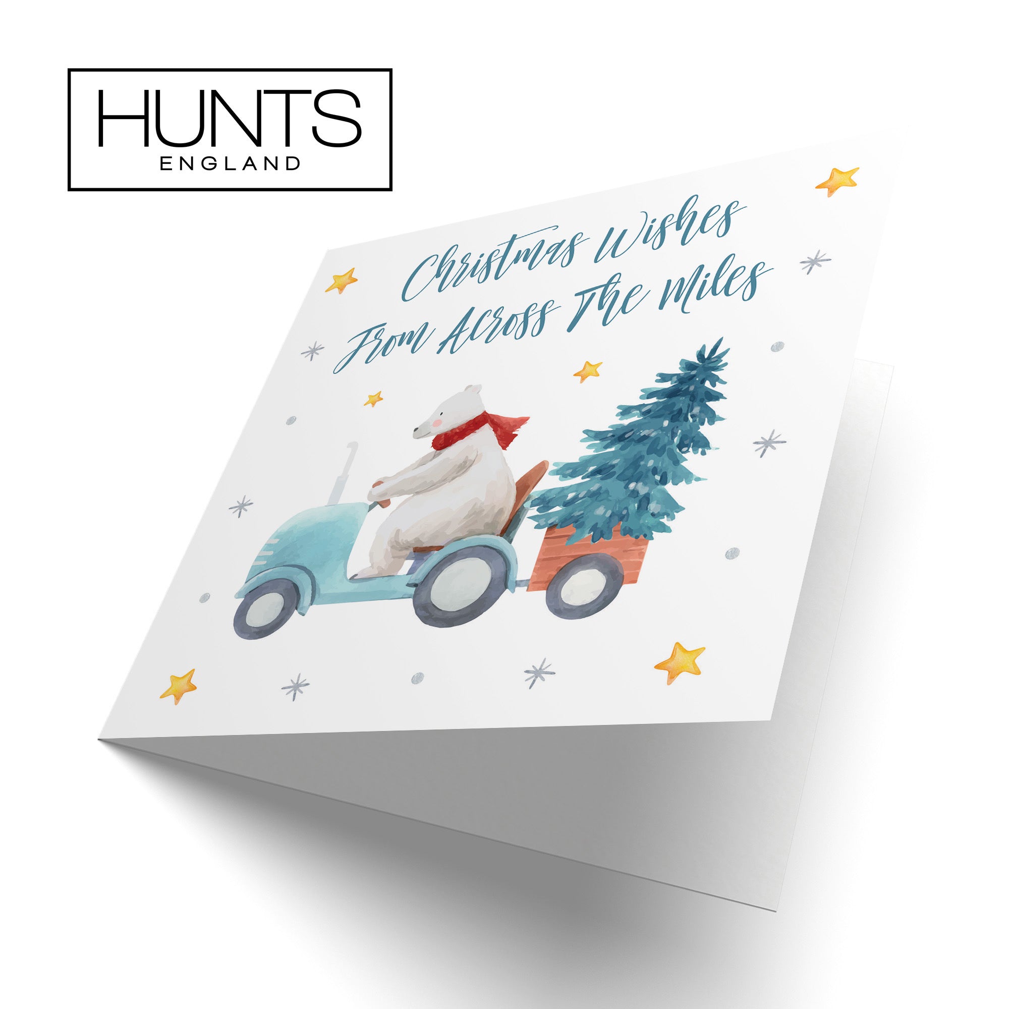 From Across The Miles Christmas Card Polar Bear - Default Title (TH02990)