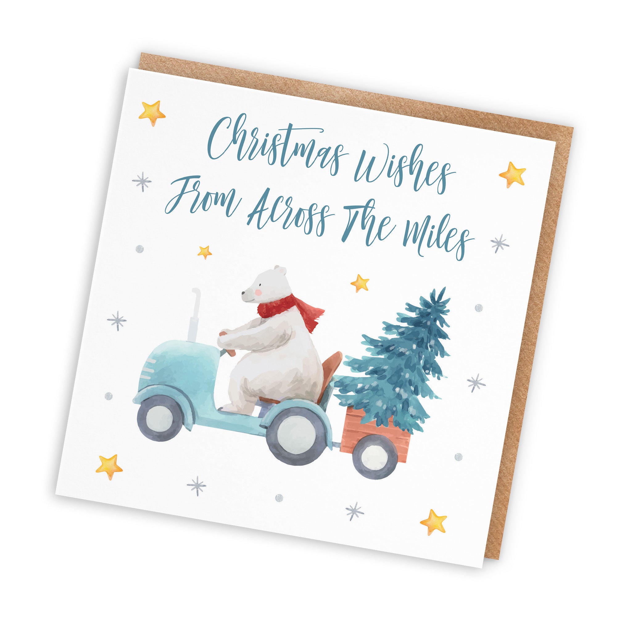 From Across The Miles Christmas Card Polar Bear - Default Title (TH02990)