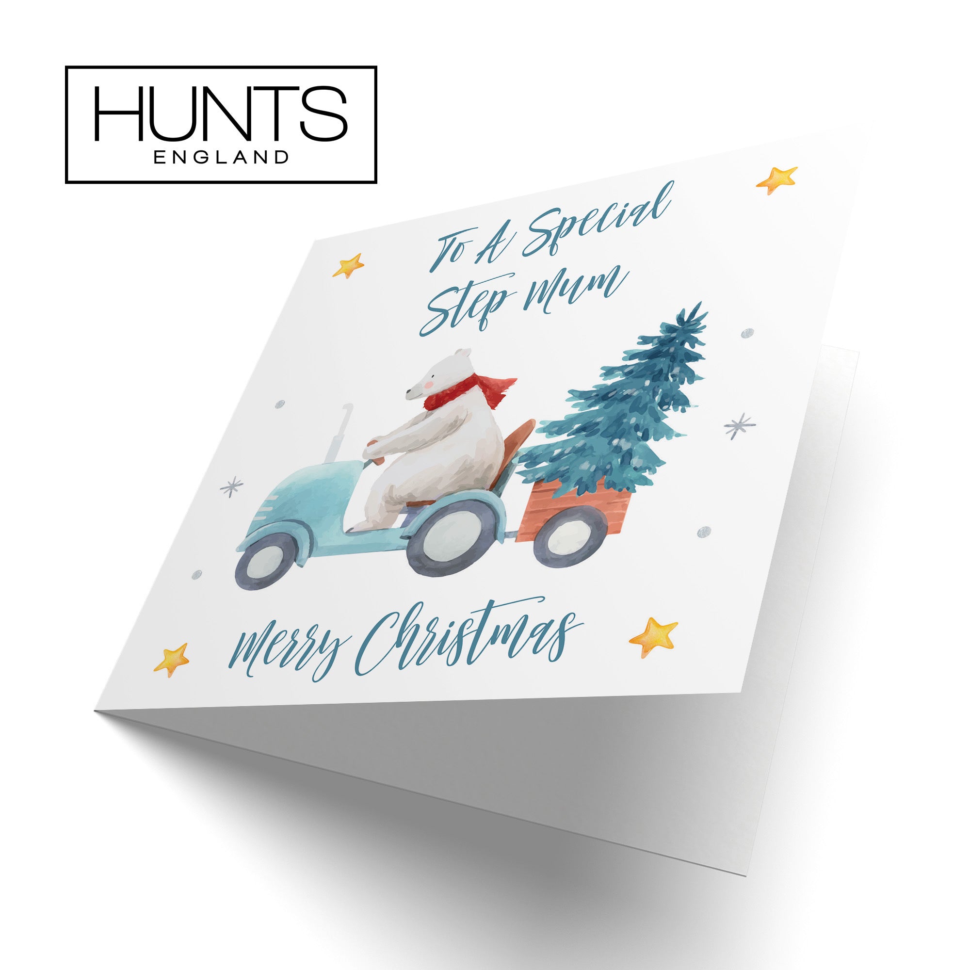 Step Mum Christmas Card Polar Bear - Default Title (TH02992)