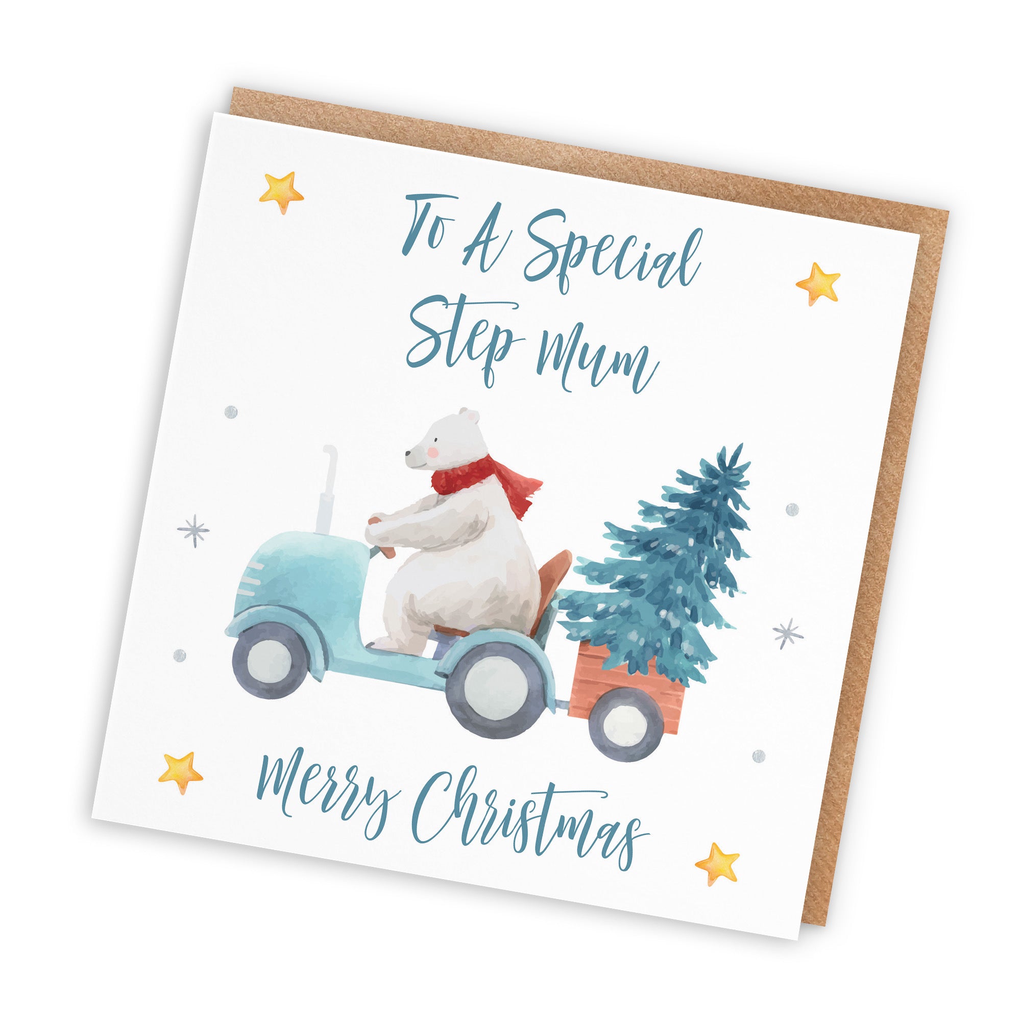 Step Mum Christmas Card Polar Bear - Default Title (TH02992)