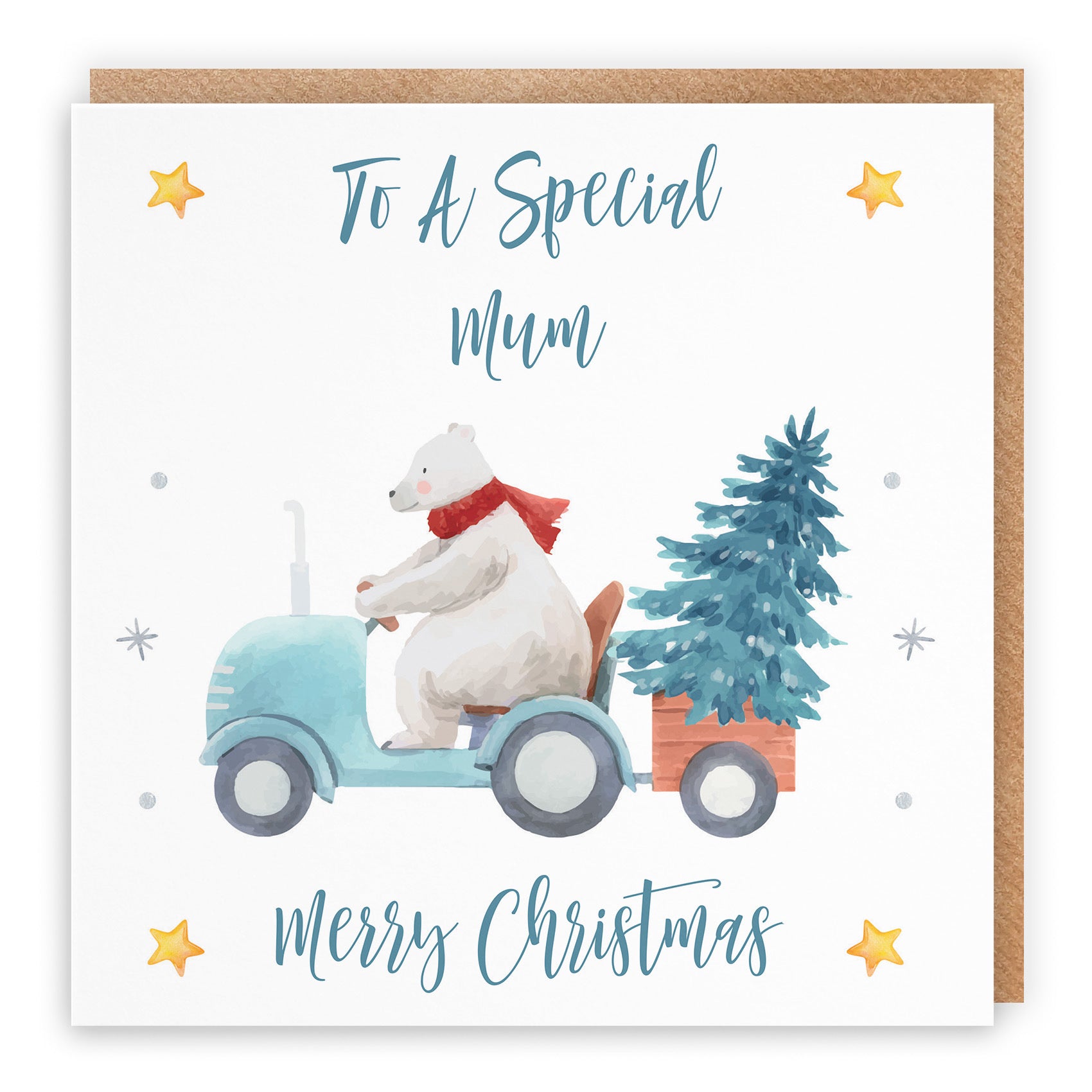 Mum Christmas Card Polar Bear - Default Title (TH02993)
