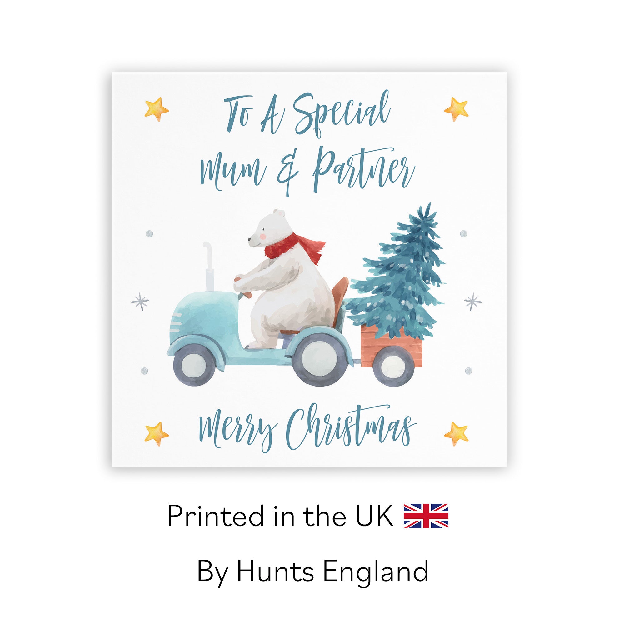 Mum And Partner Christmas Card Polar Bear - Default Title (TH02996)