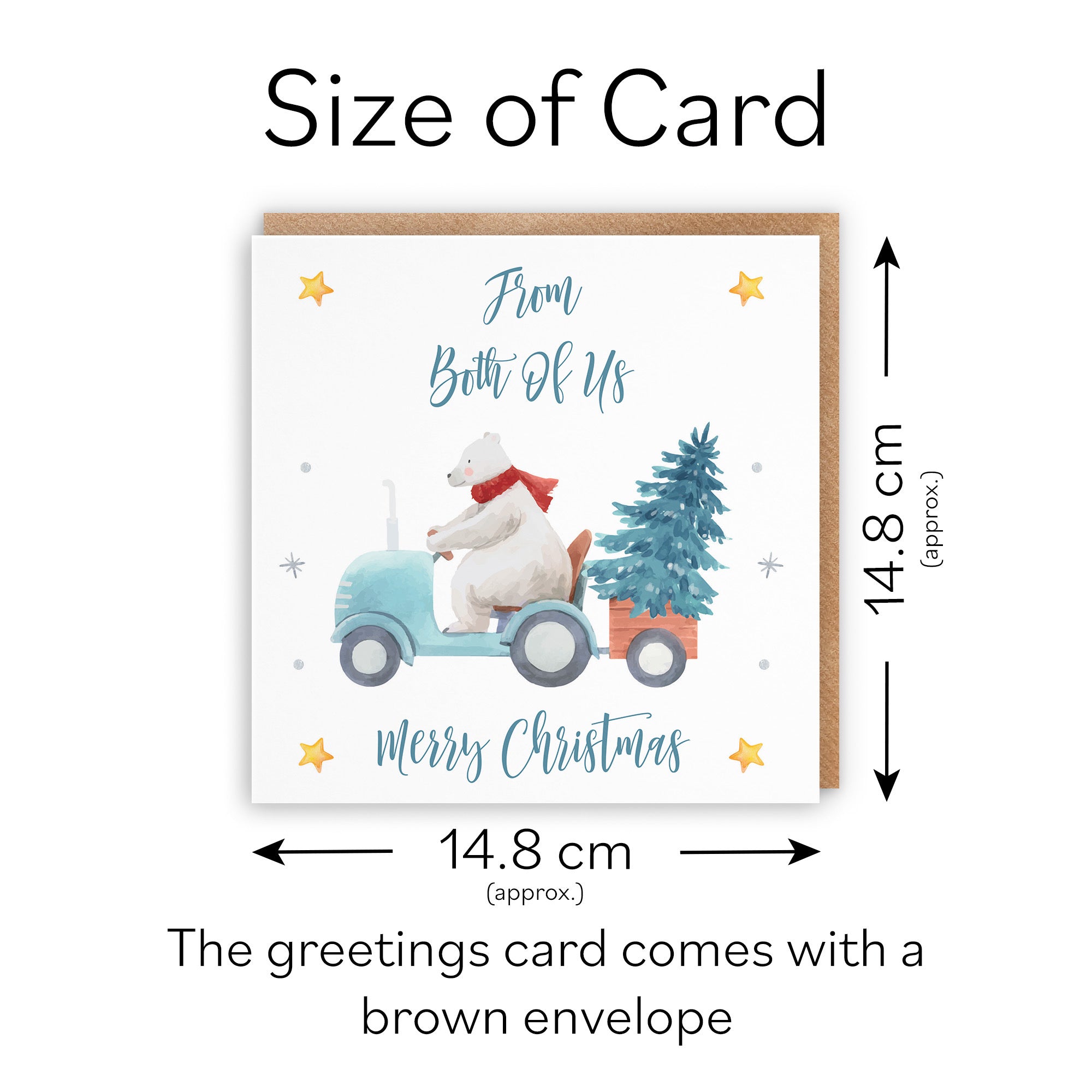 From Both Of Us Christmas Card Polar Bear - Default Title (TH03002)
