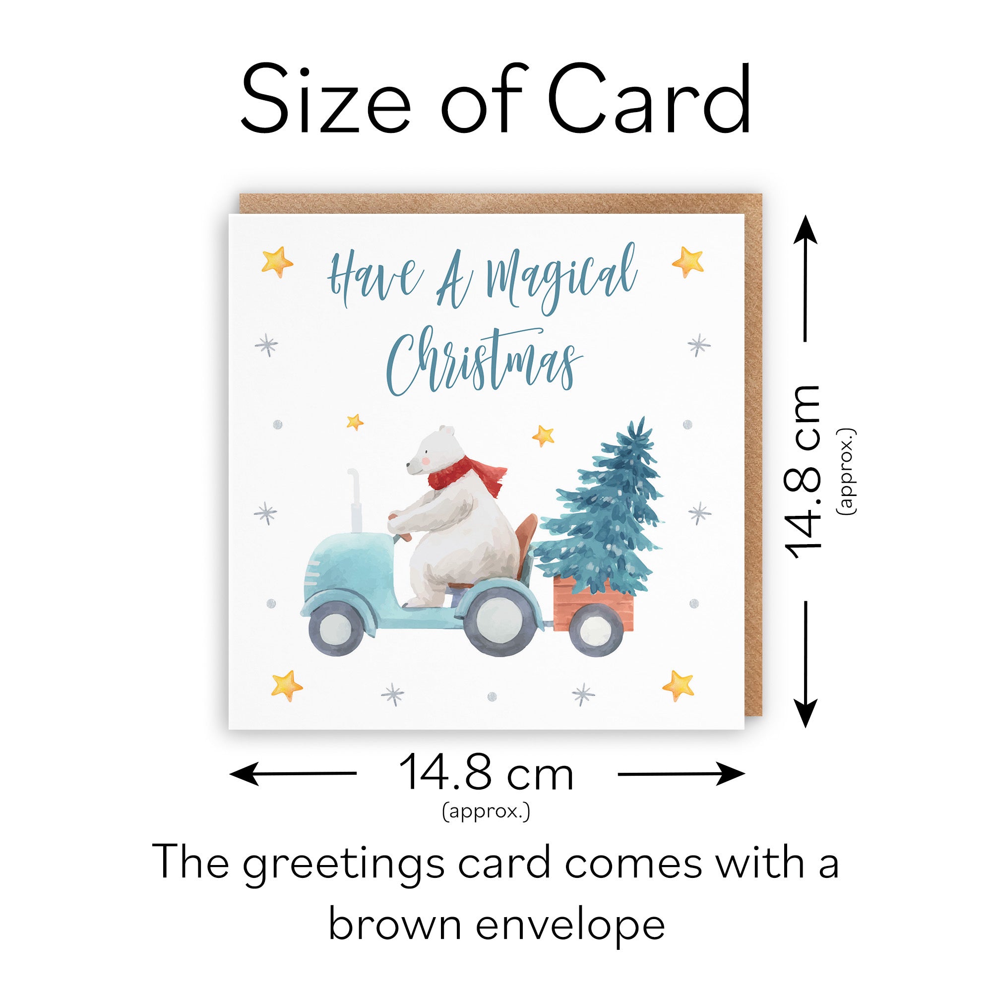 Individual Christmas Card Polar Bear - Default Title (TH03005)