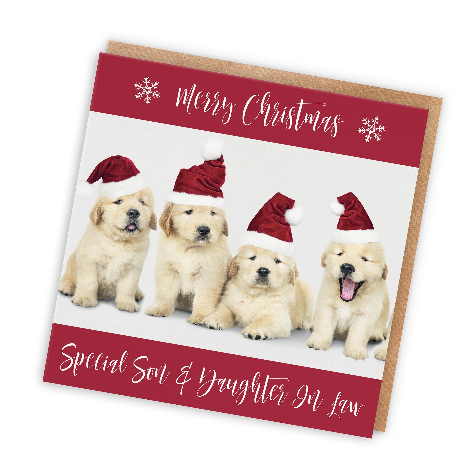 Son And Daughter In Law Christmas Card Puppy - Default Title (TH03006)