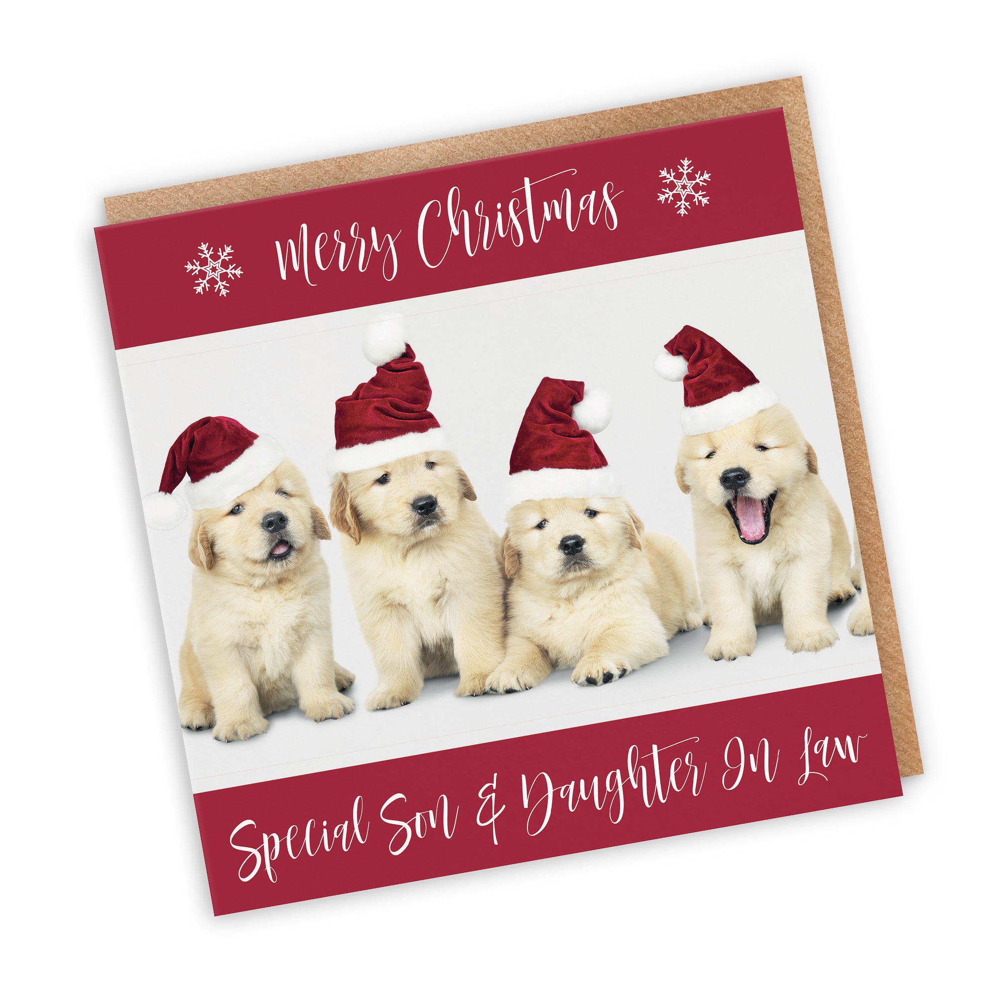 Son And Daughter In Law Christmas Card Puppy - Default Title (TH03006)
