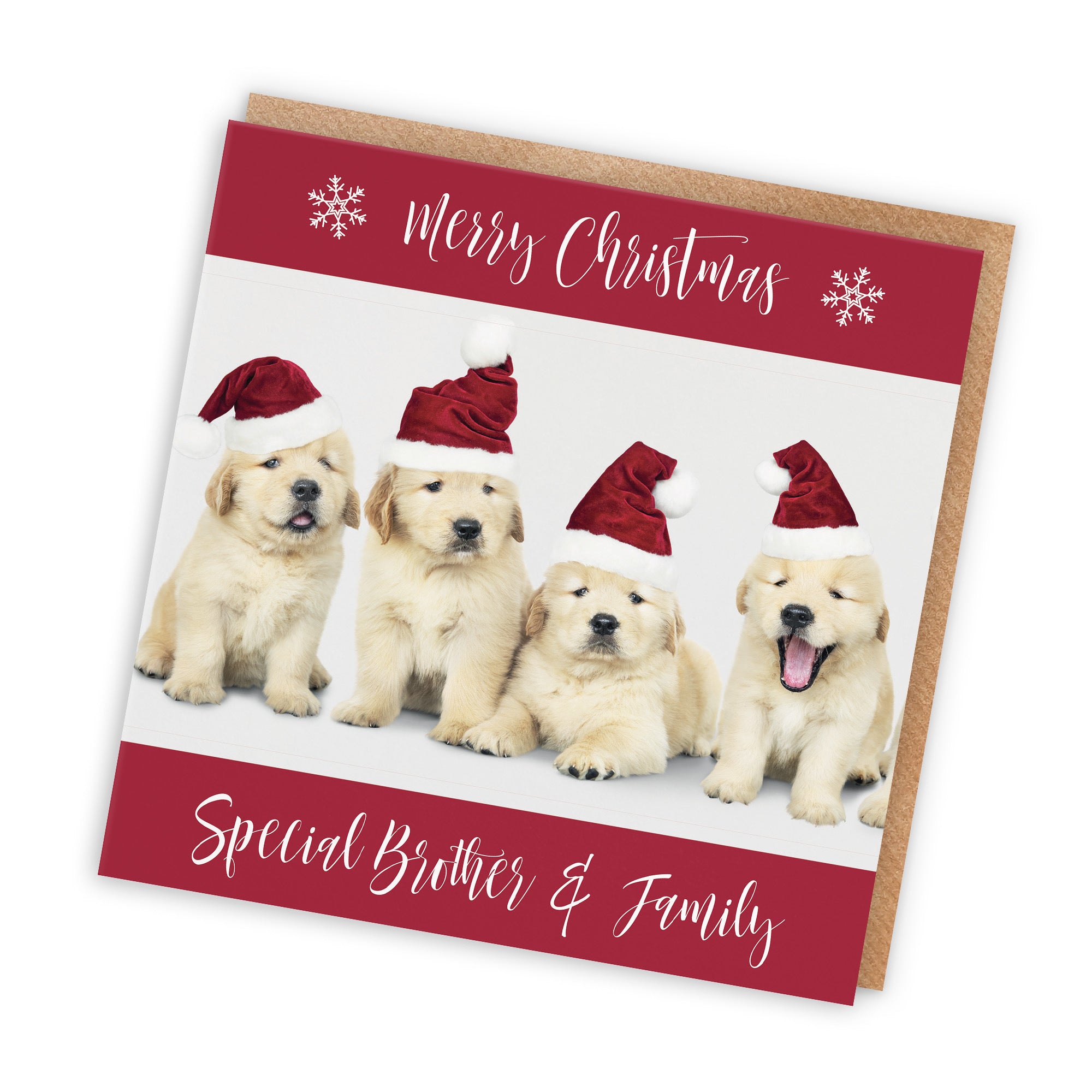 Brother And Family Christmas Card Puppy - Default Title (TH03008)