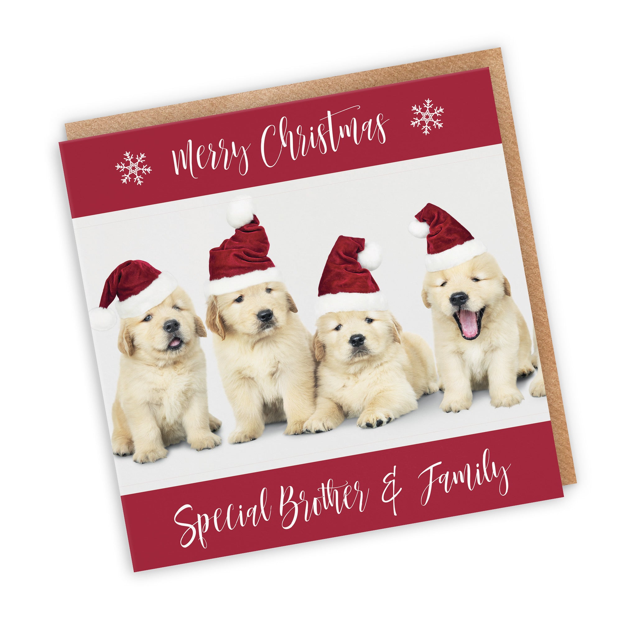 Brother And Family Christmas Card Puppy - Default Title (TH03008)