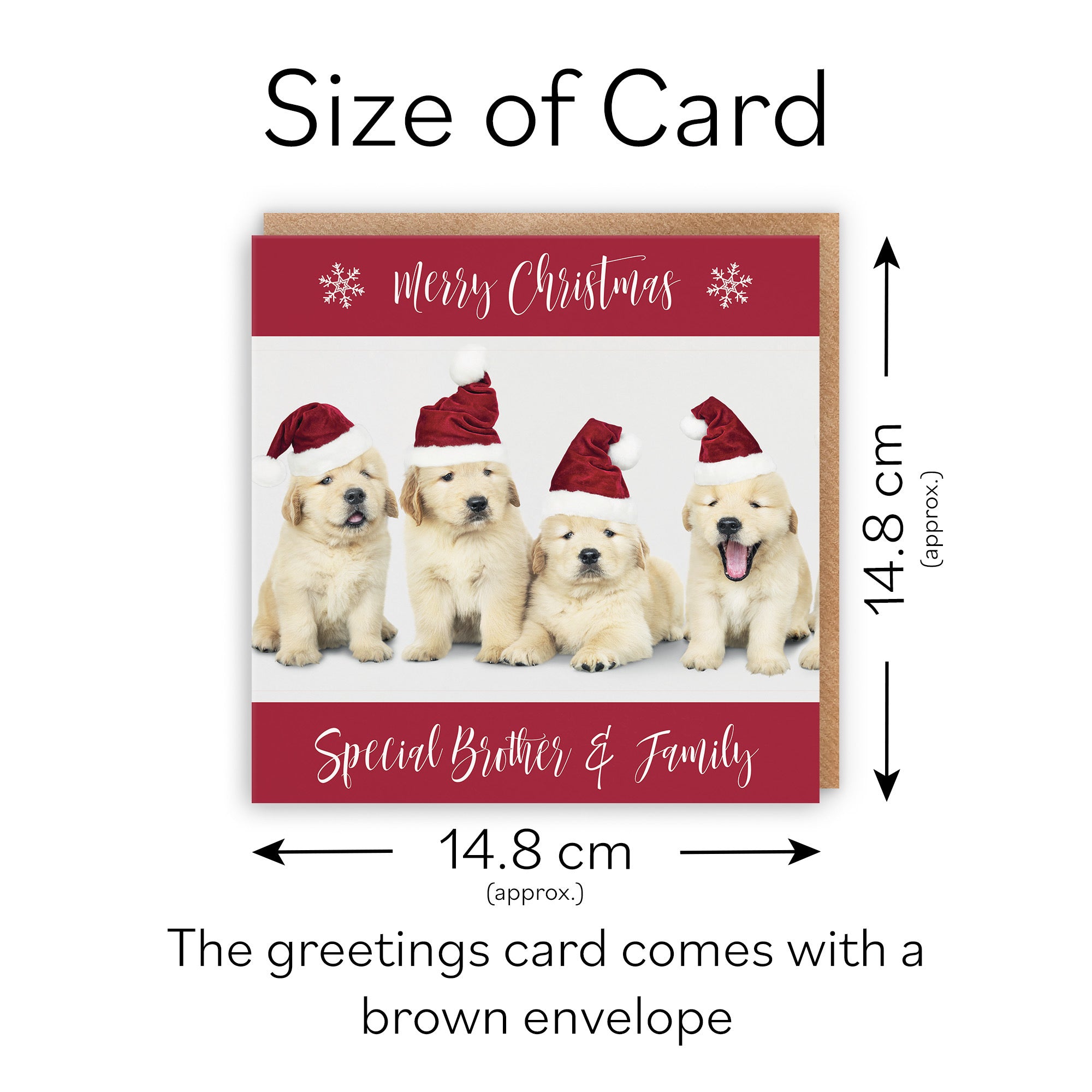 Brother And Family Christmas Card Puppy - Default Title (TH03008)