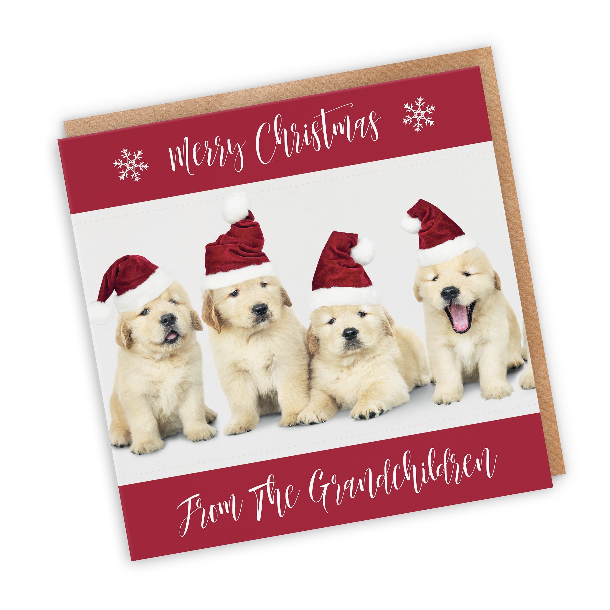 Christmas Card From Grandchildren Puppy - Default Title (TH03018)