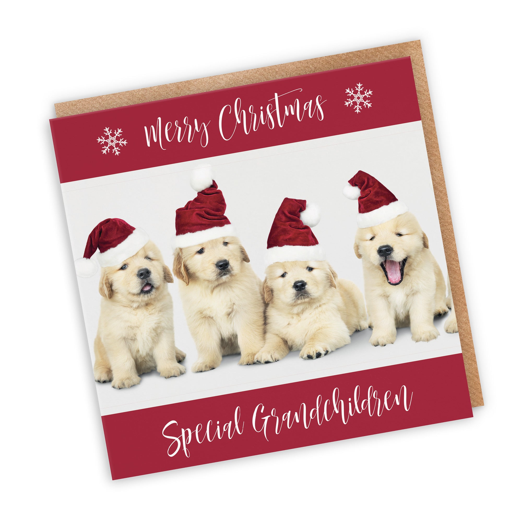 Grandchildren Christmas Card Puppy - Default Title (TH03019)