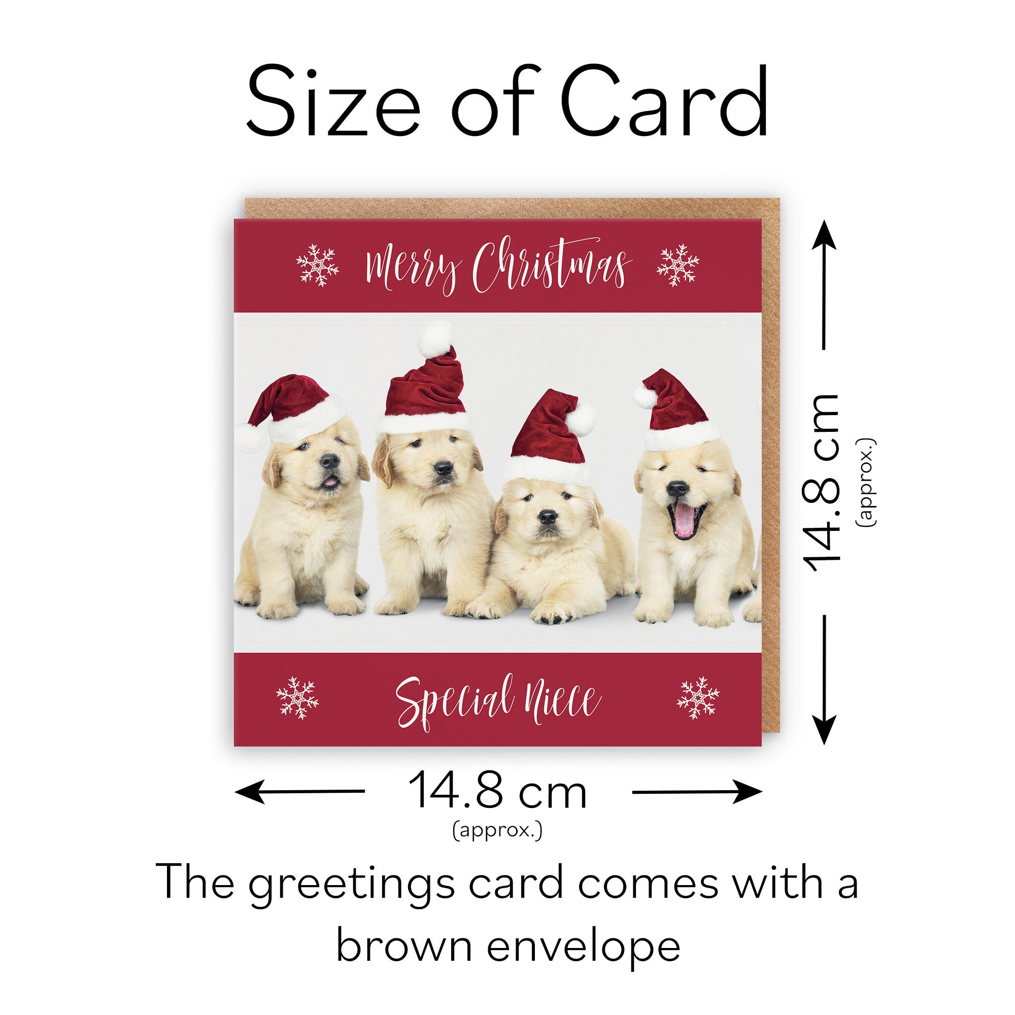 Niece Christmas Card Puppy - Default Title (TH03028)