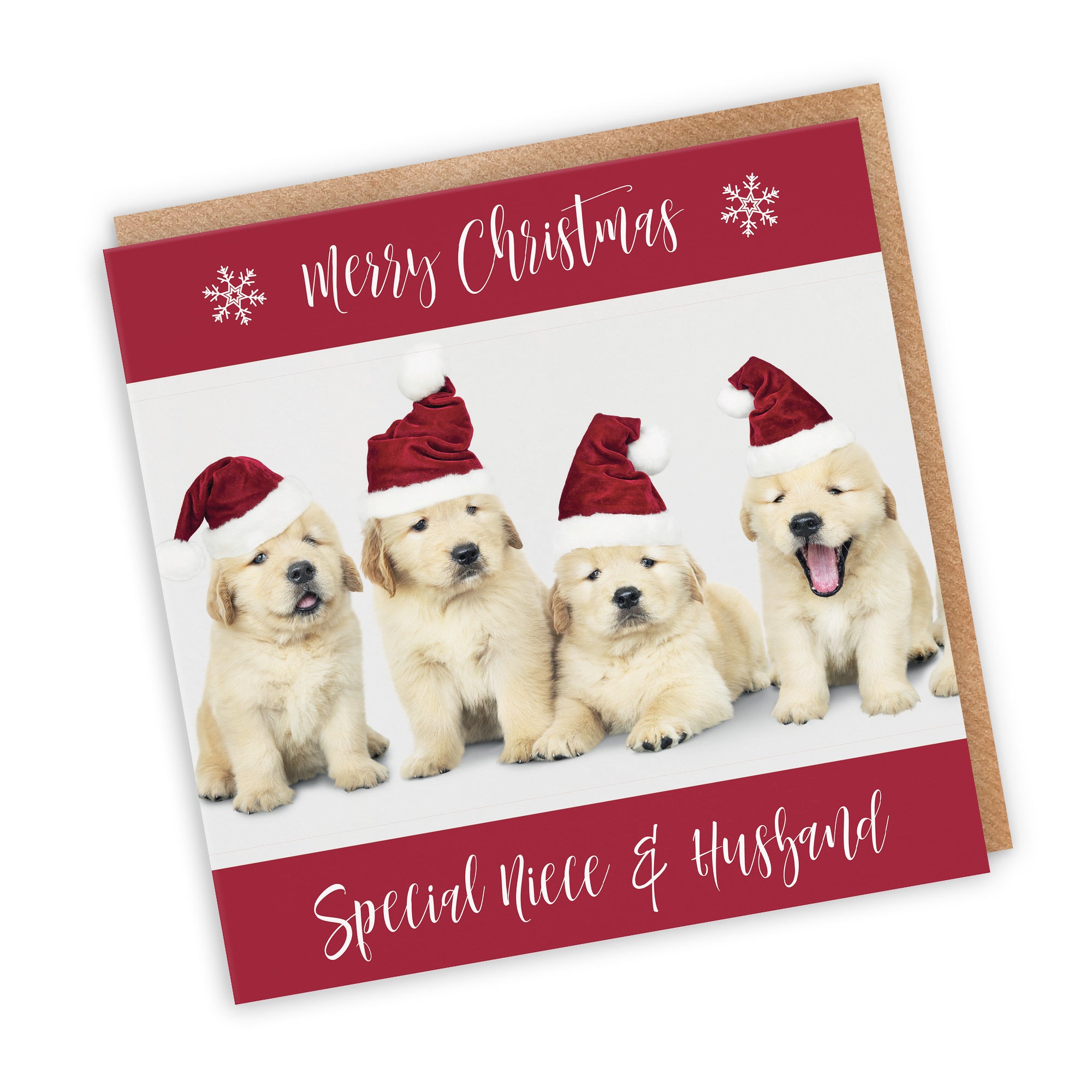 Niece And Husband Christmas Card Puppy - Default Title (TH03030)