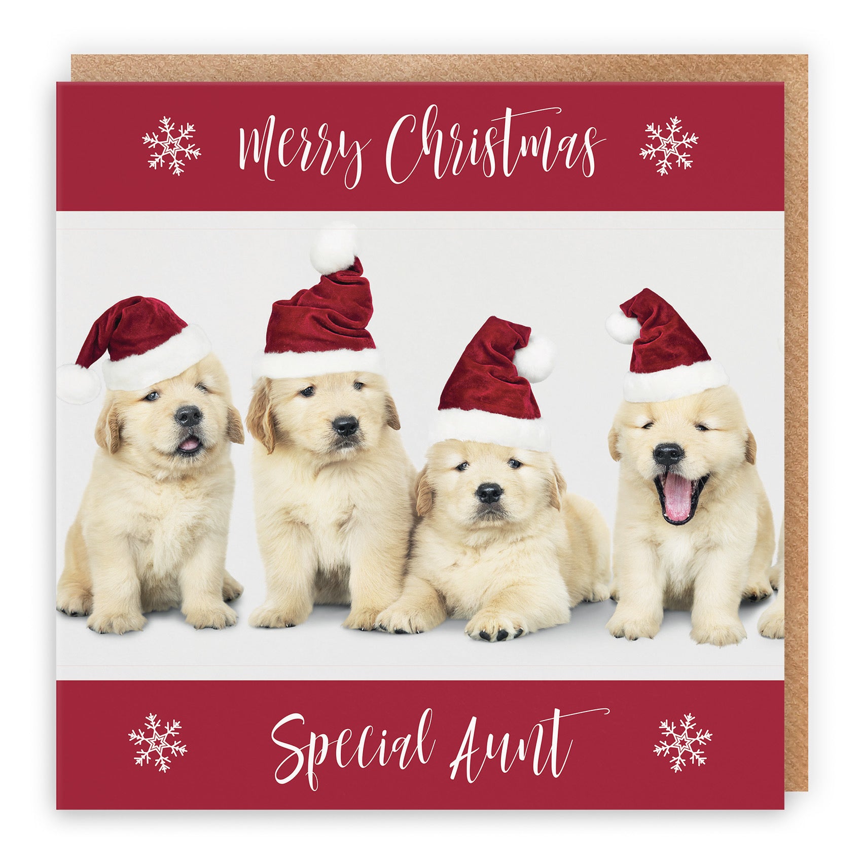 Aunt Christmas Card Puppy - Default Title (TH03039)