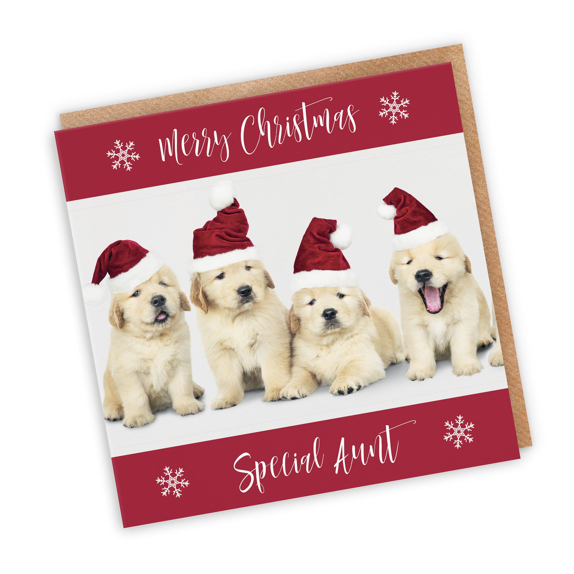 Aunt Christmas Card Puppy - Default Title (TH03039)