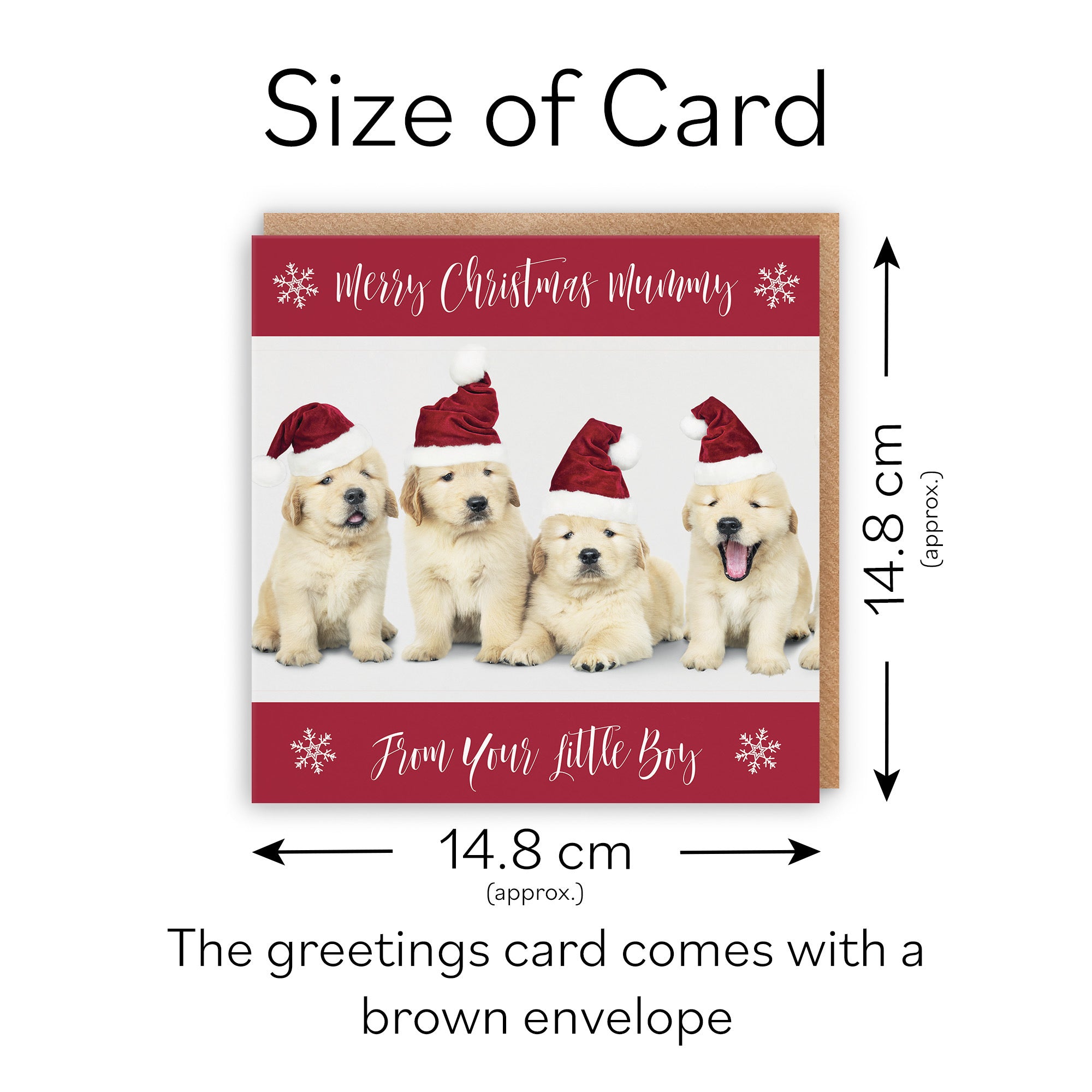 Mummy Christmas Card From Boy Puppy - Default Title (TH03048)