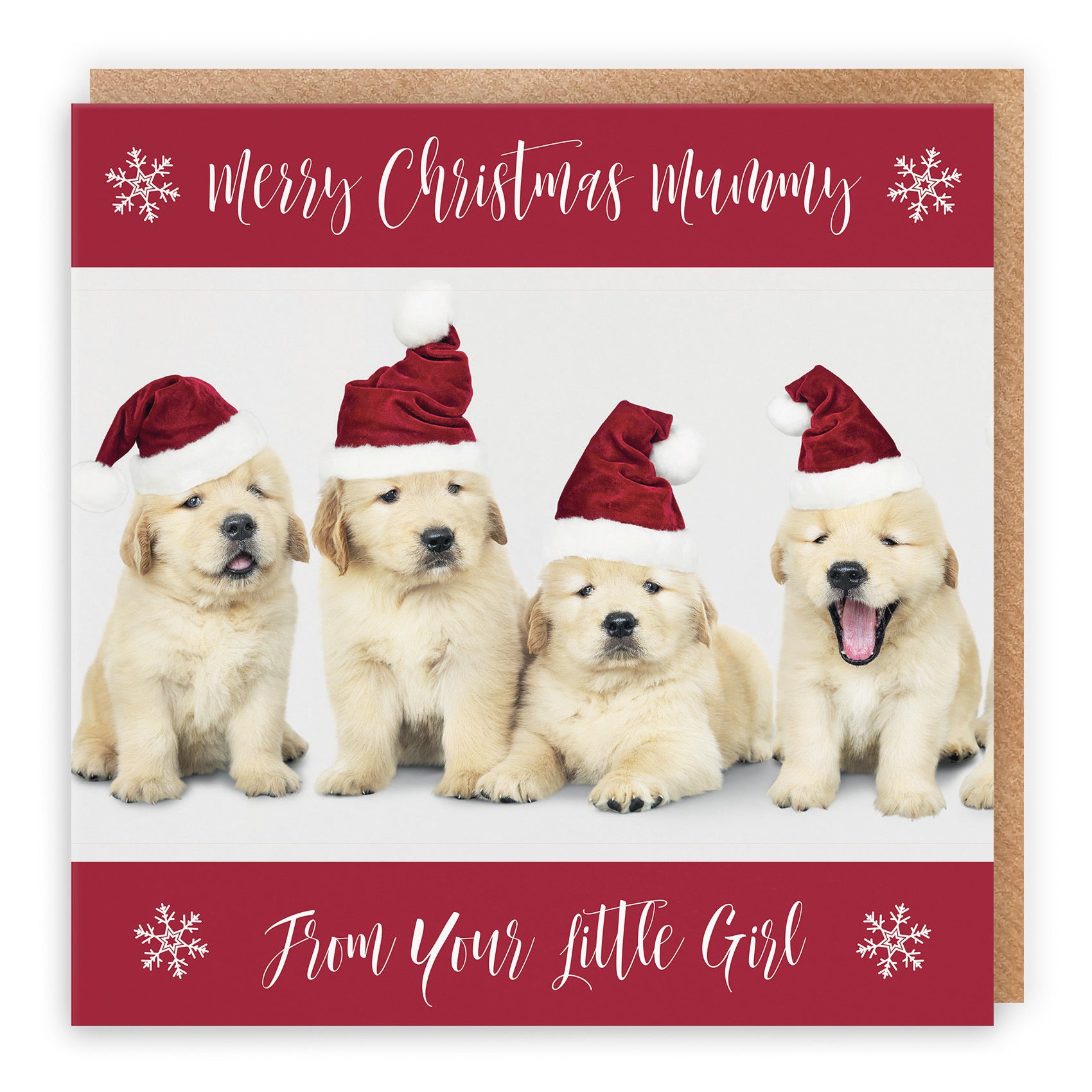 Mummy Christmas Card From Girl Puppy - Default Title (TH03049)
