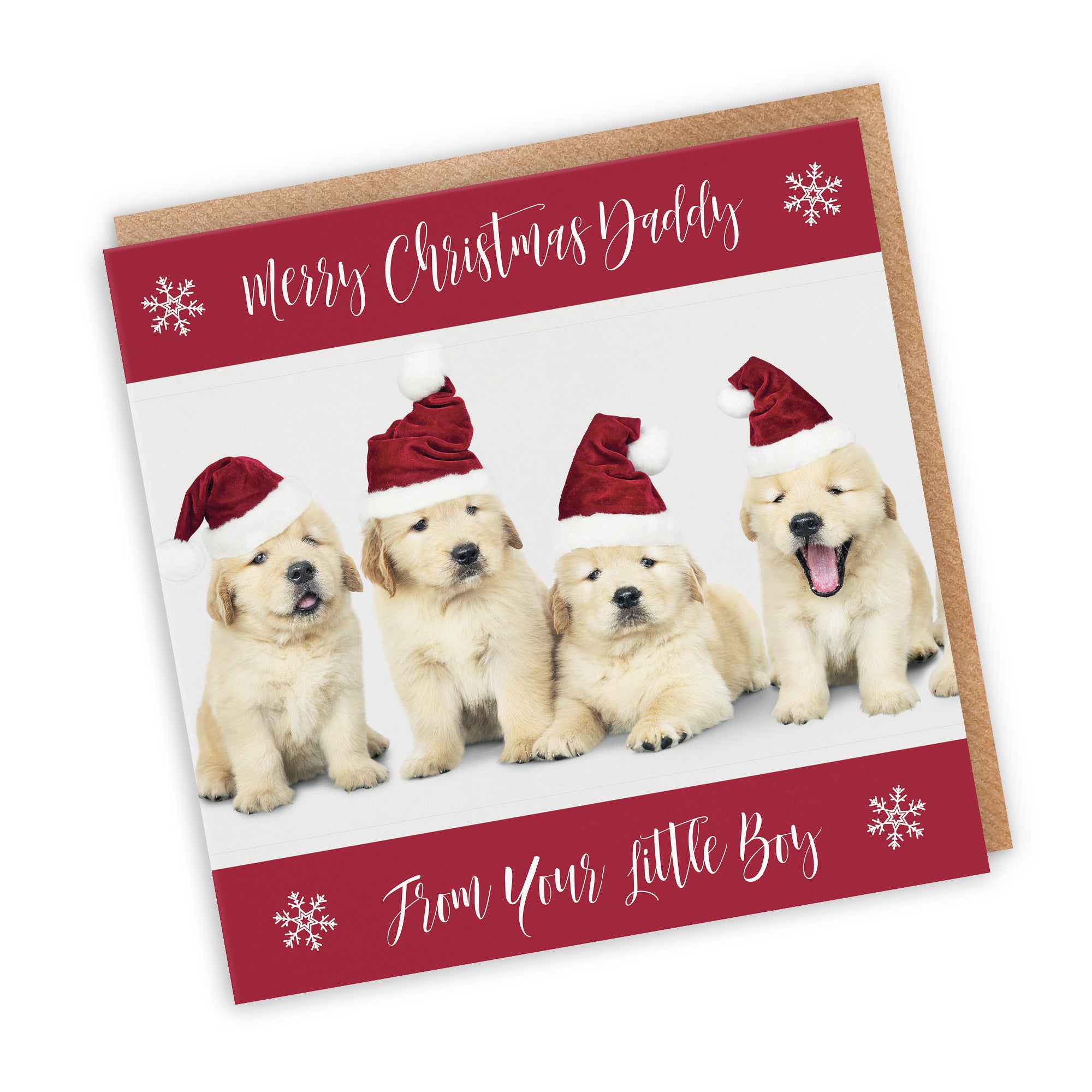 Daddy Christmas Card From Little Boy Puppy - Default Title (TH03050)