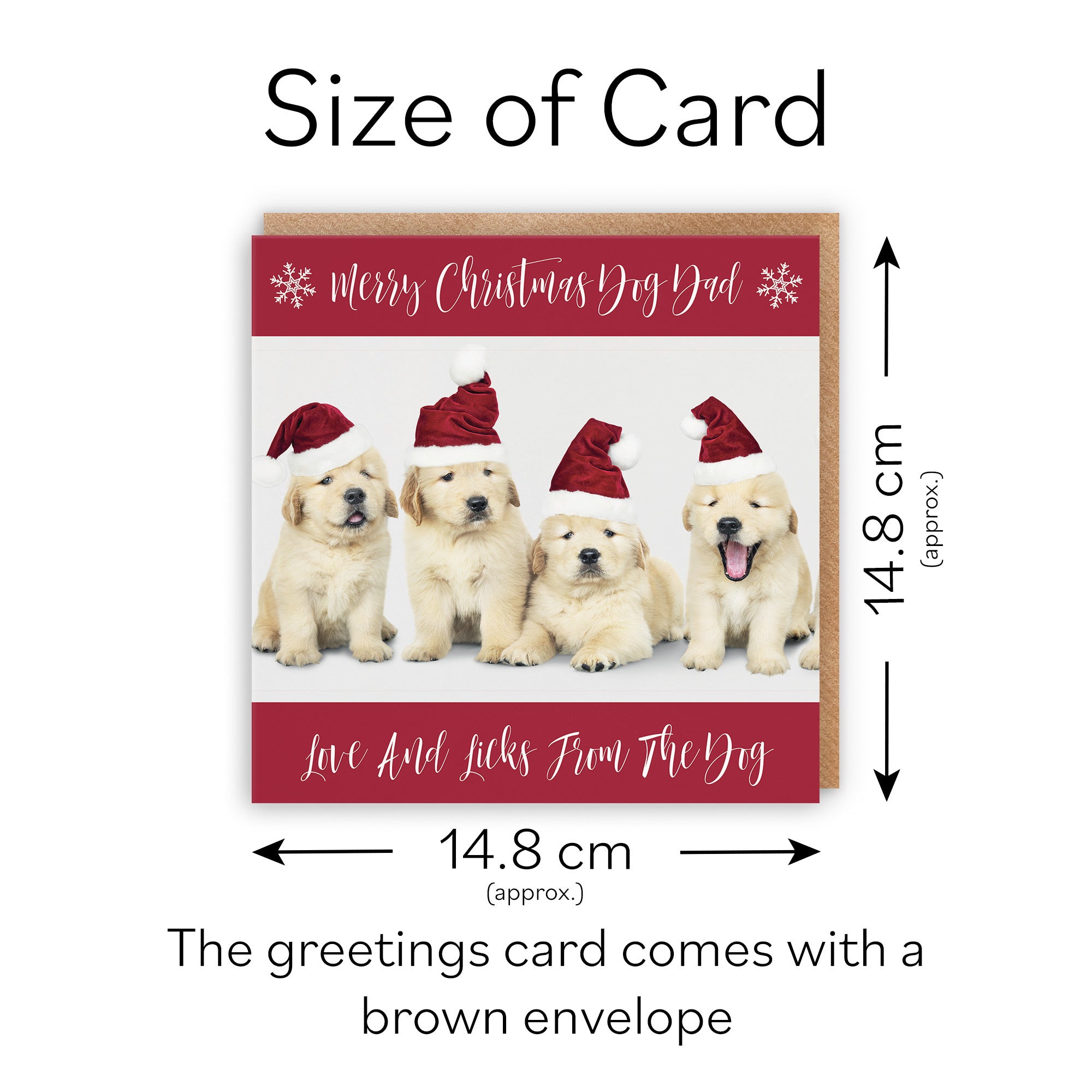 Dog Dad Christmas Card Puppy - Default Title (TH03052)