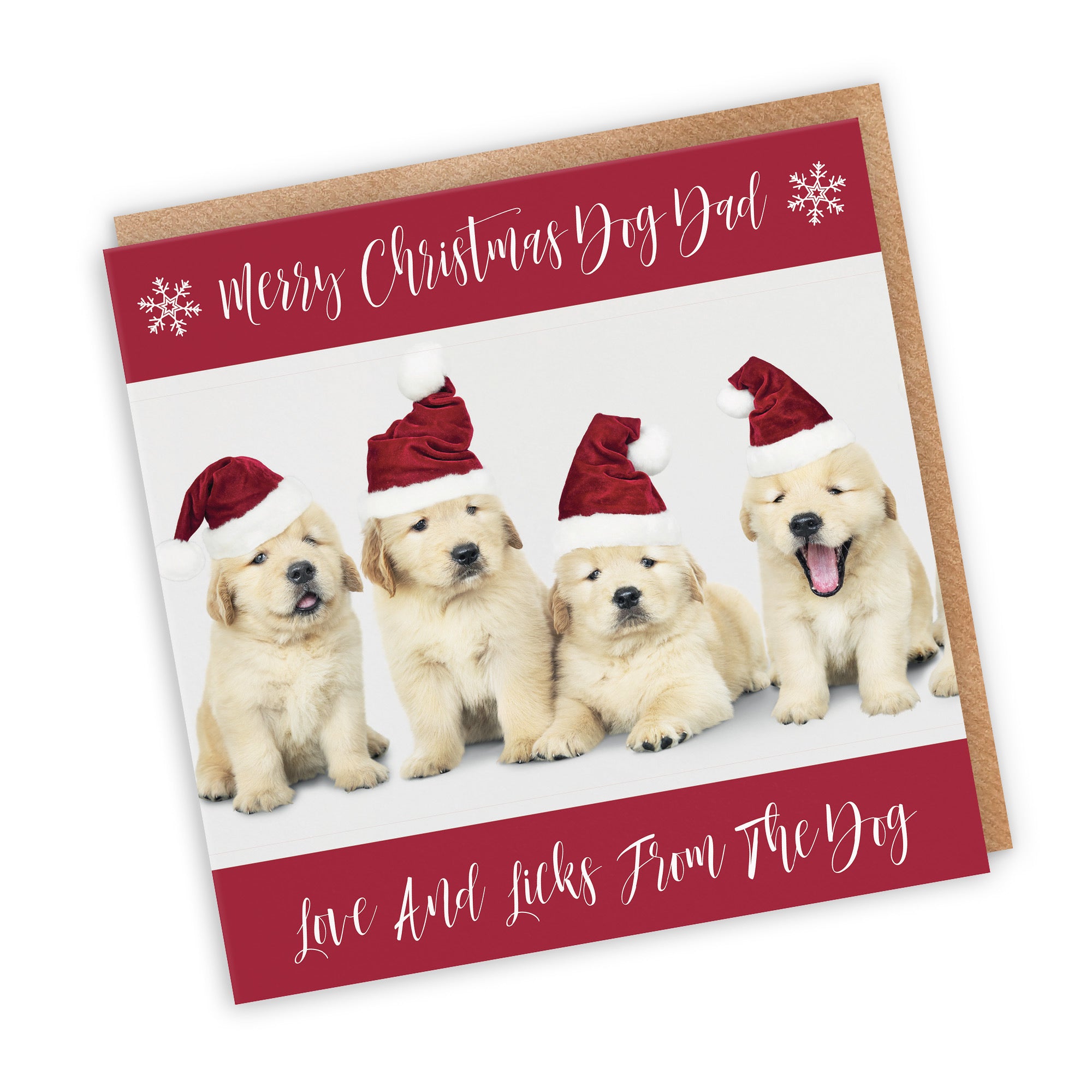 Dog Dad Christmas Card Puppy - Default Title (TH03052)