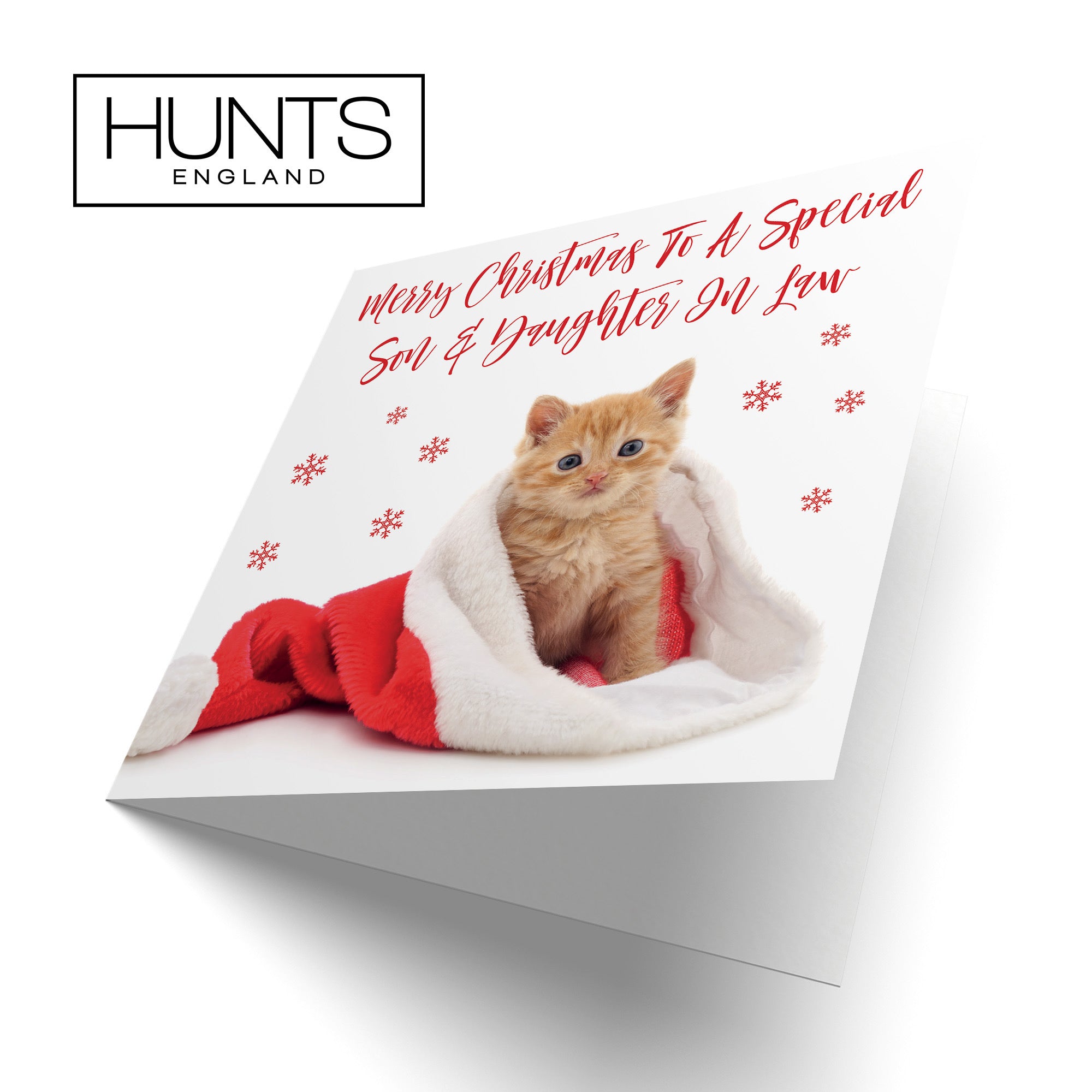 Son And Daughter In Law Christmas Card Kitten - Default Title (TH03055)