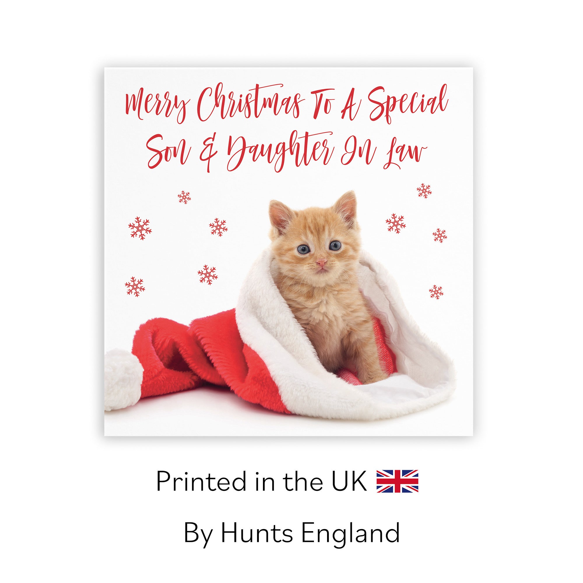 Son And Daughter In Law Christmas Card Kitten - Default Title (TH03055)